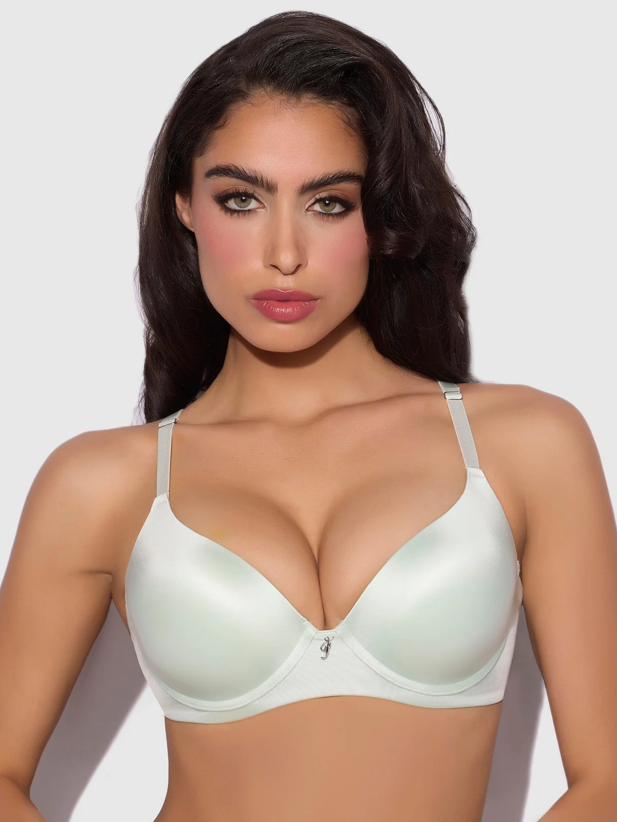Lexi Push Up Plunge T-Shirt Bra in Aqua