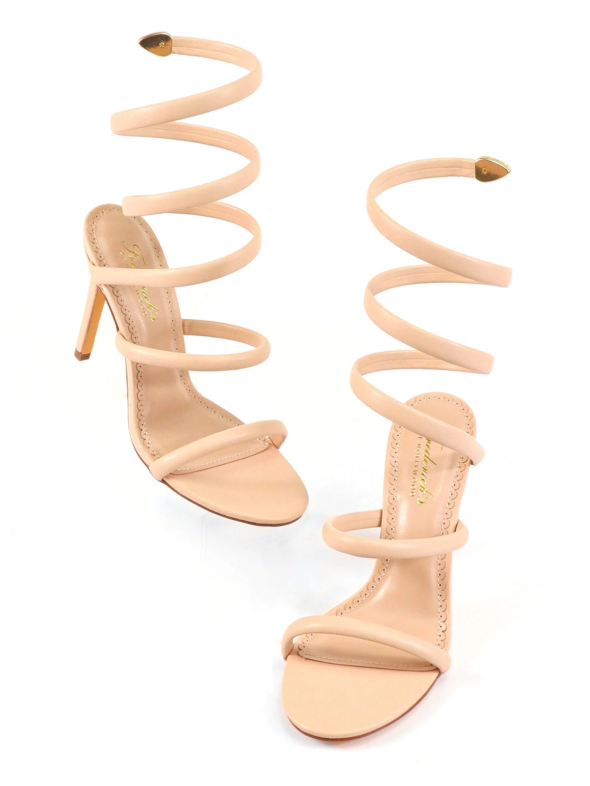 Kim Stiletto Heel with Metal Spiral Detail
