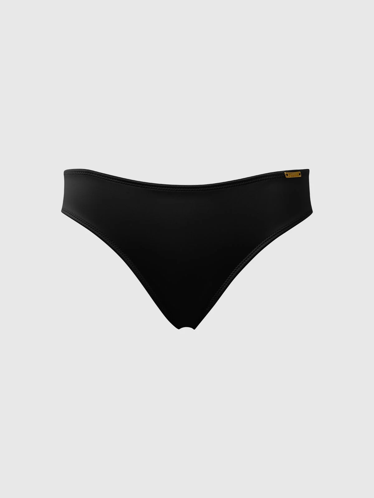 Lexi Liquid Satin Hipster Panty in Black