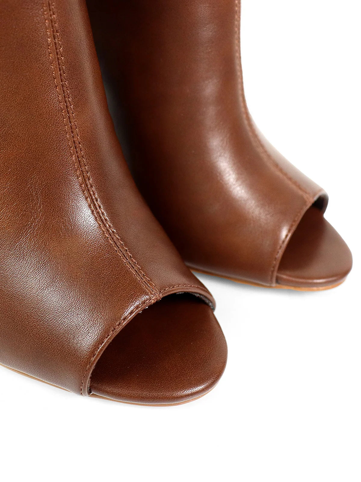 Yani Folded Ankle Boots in Brown