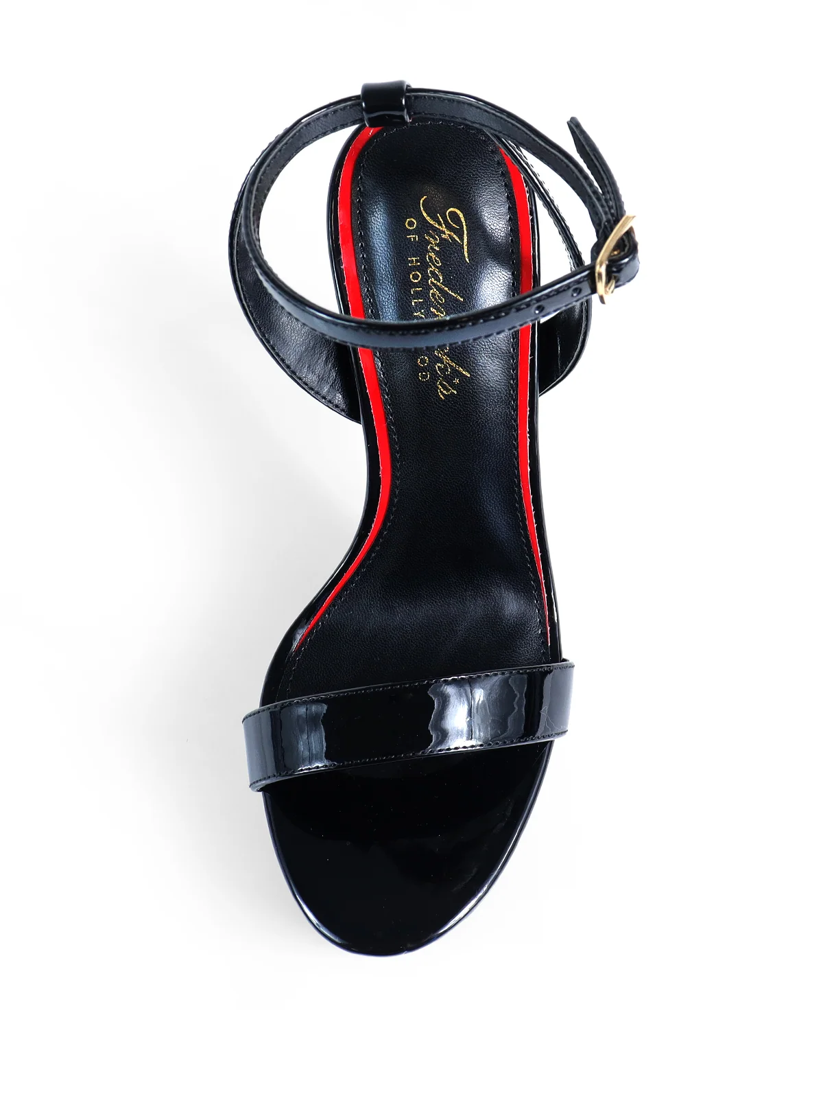 Cupid Strap Platform Heels in Black with Chunky Base