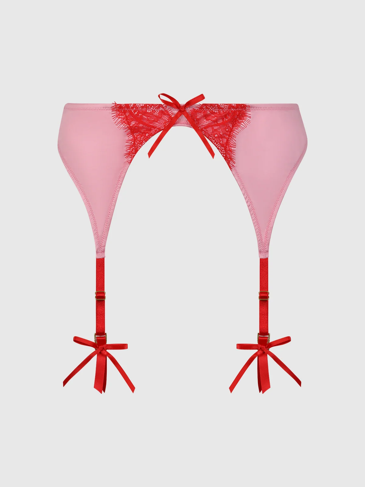 Rising Star Liquid Satin & Lace Garter Belt