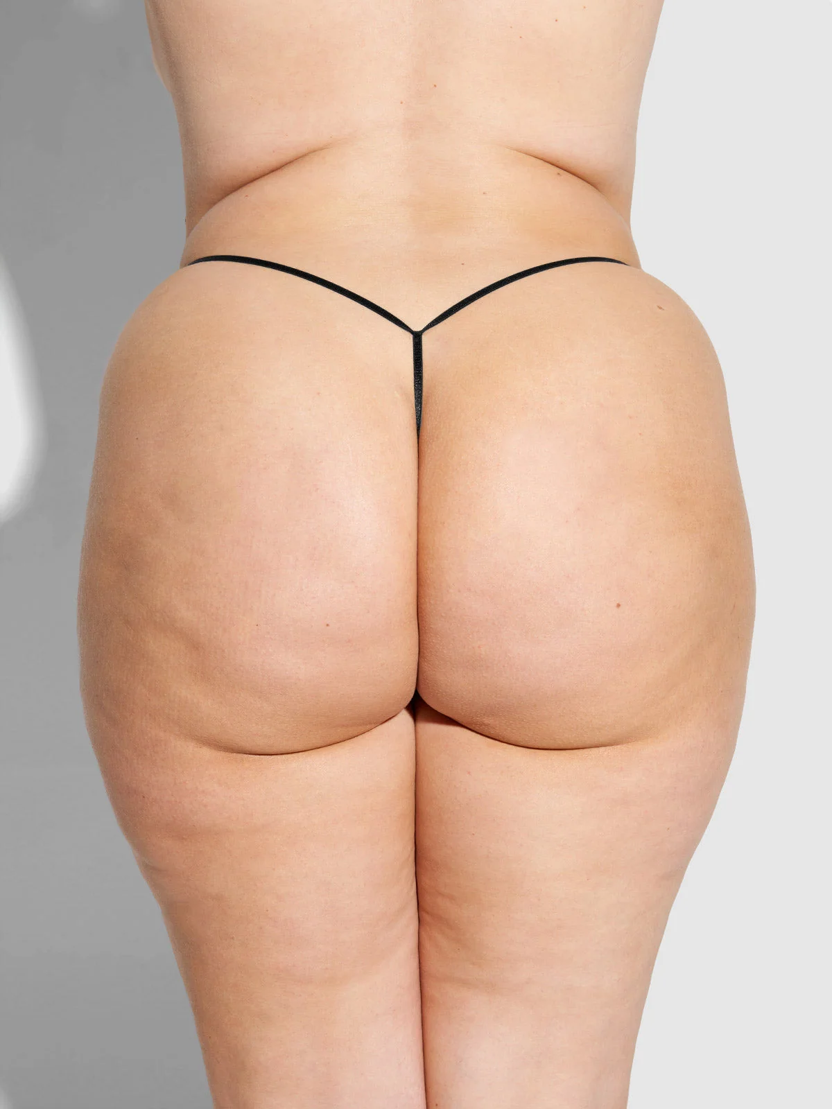 Lexi Liquid Satin G-String in Black
