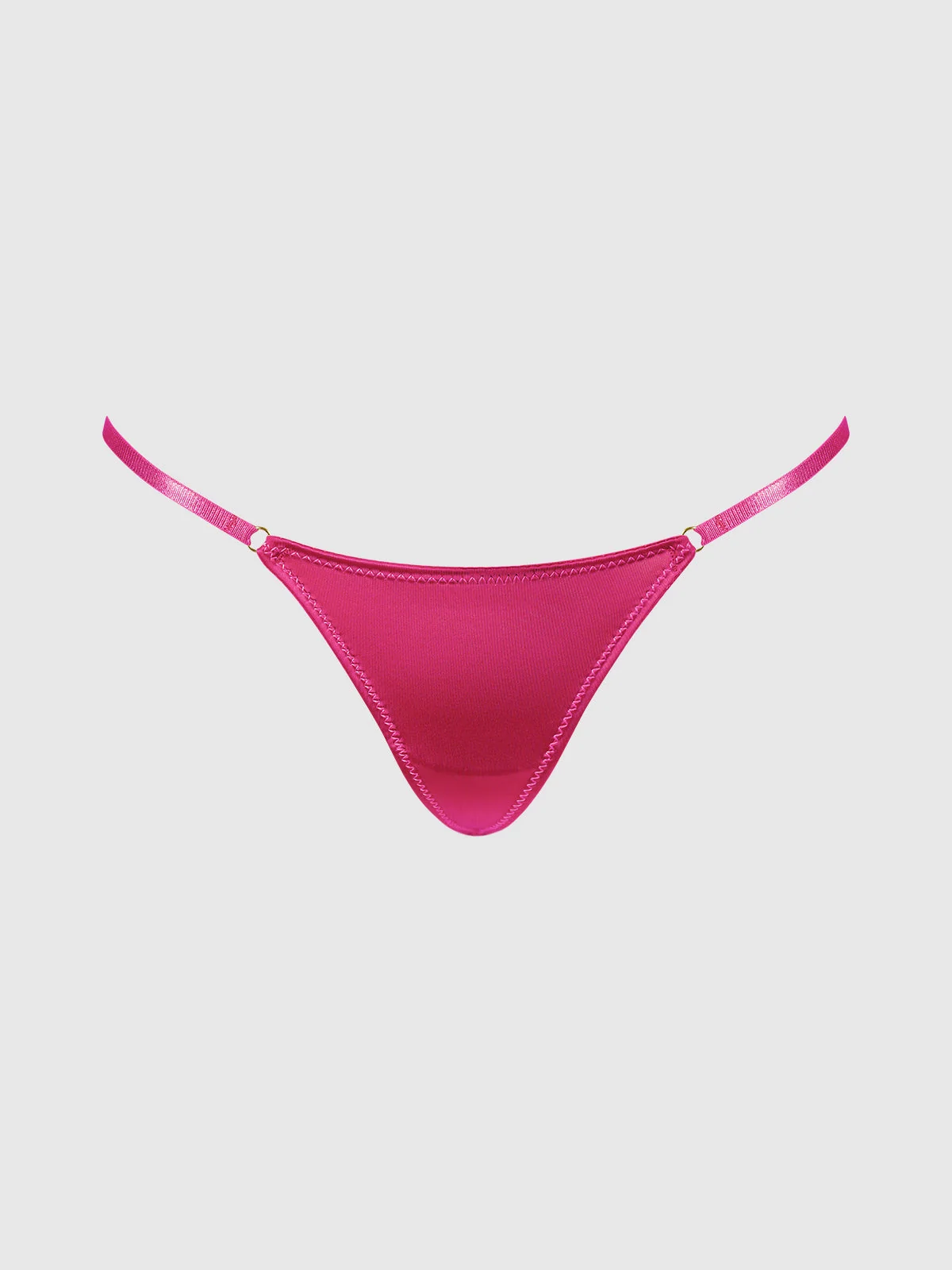 Rising Star Liquid Satin Mini G-String in Pink Dragon