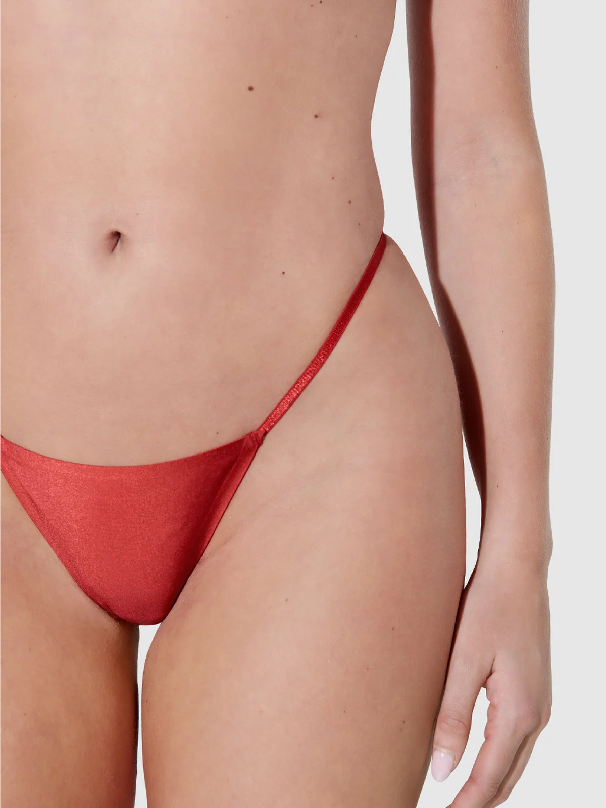 Lexi Liquid Satin G-String in Samba