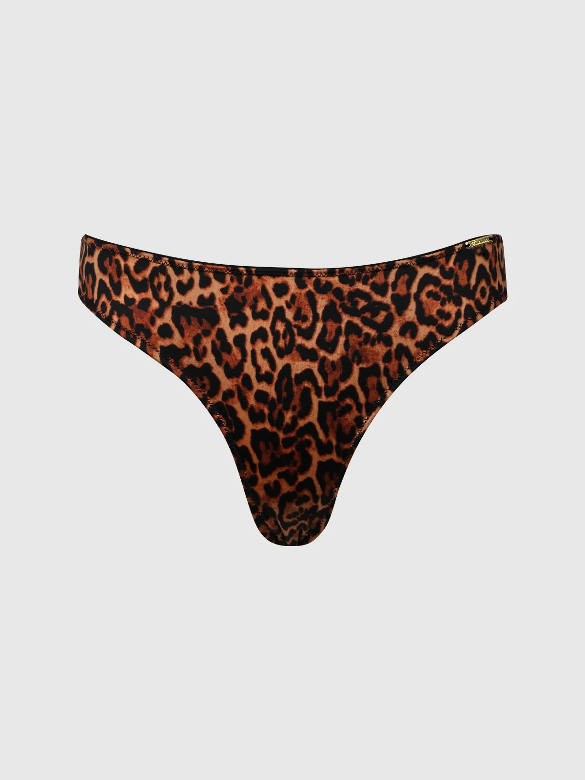 Lexi Liquid Satin Hipster Panty in Leopard Print
