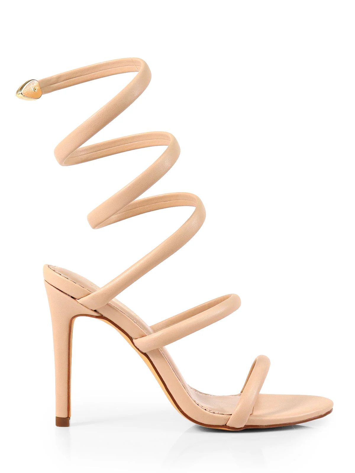 Kim Stiletto Heel with Metal Spiral Detail