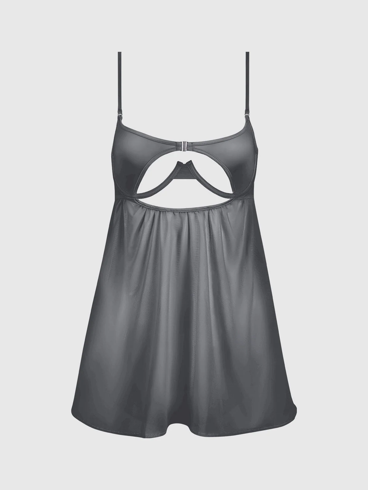 Neev Oil Slick Openable Cup Underwire Babydoll 石墨色