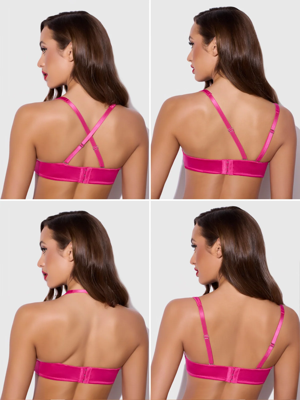 Rising Star Plunge Push-Up Bra in Petra Satin
