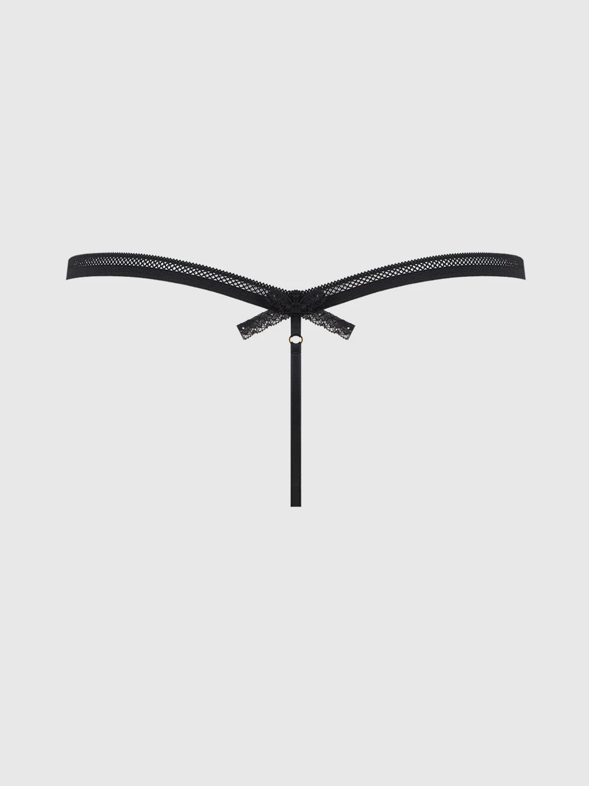 NDA Statement Cotton G-String in Black
