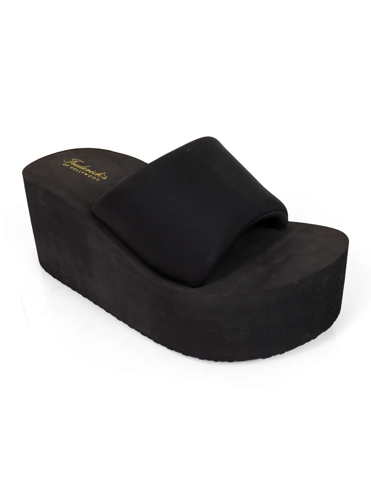 Alice Chunky Platform Sandal in Black with Cushioned Sole