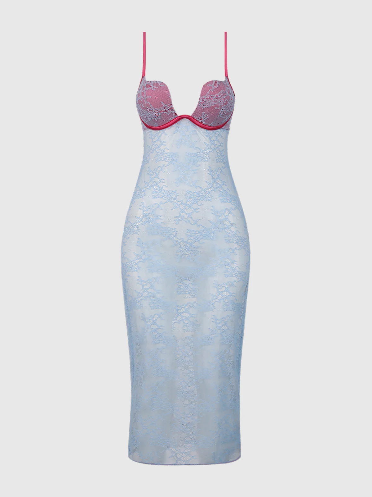 Rising Star Plunge Pia Lace Gown from Frederick's of Hollywood