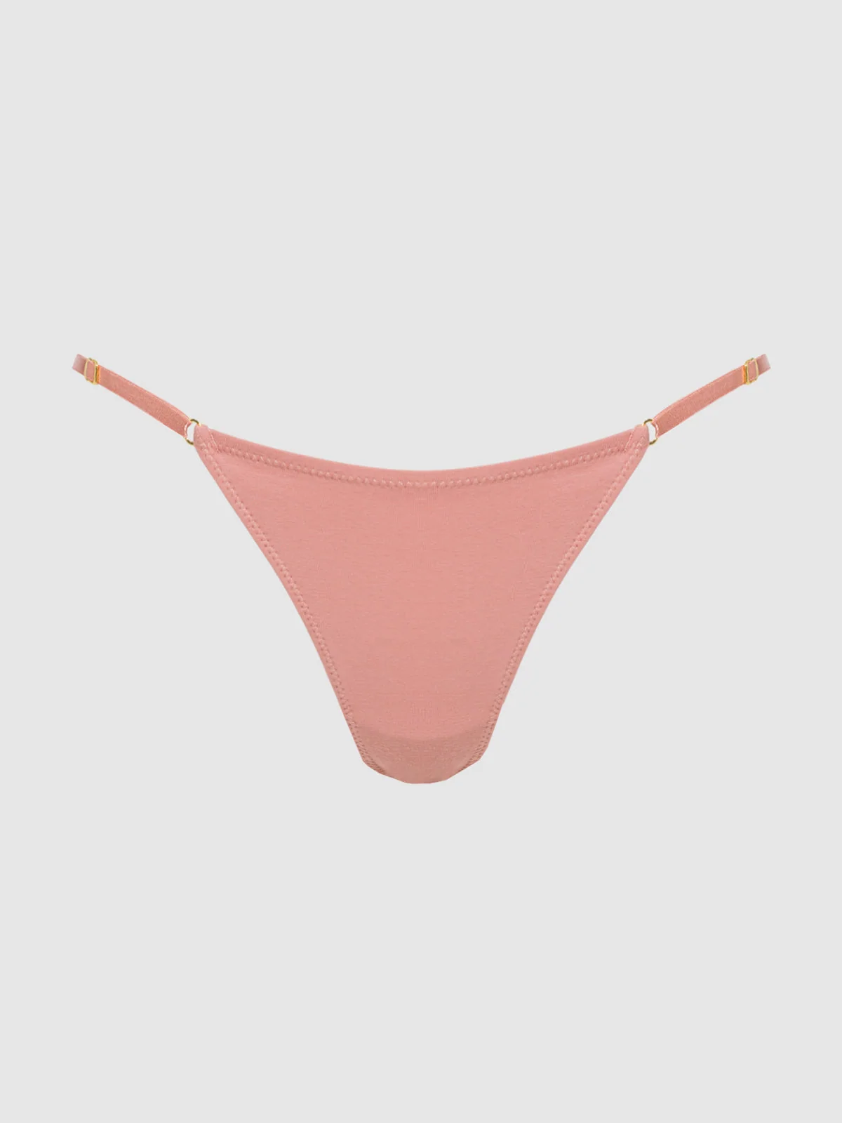 Bailey Stretch Cotton Bikini with Side Sliders