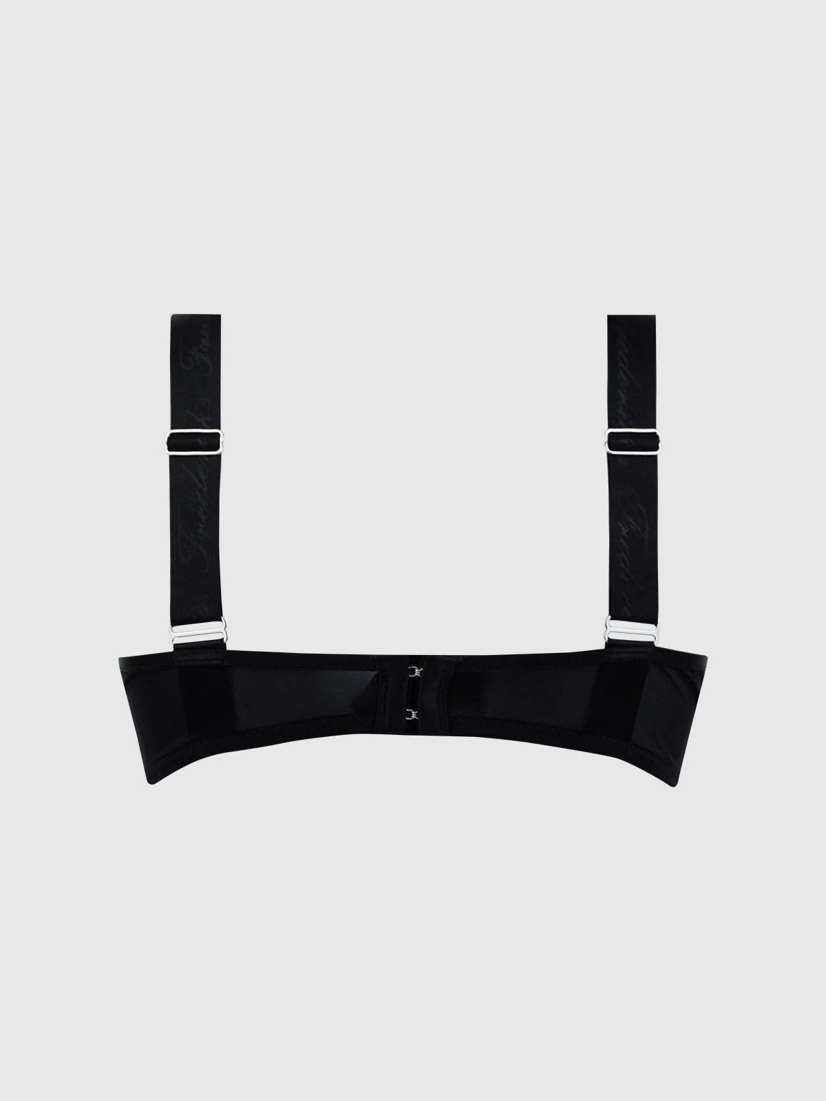Pia Unlined Cutout Mesh Bra with Wider Straps for a Vintage Balconette Look