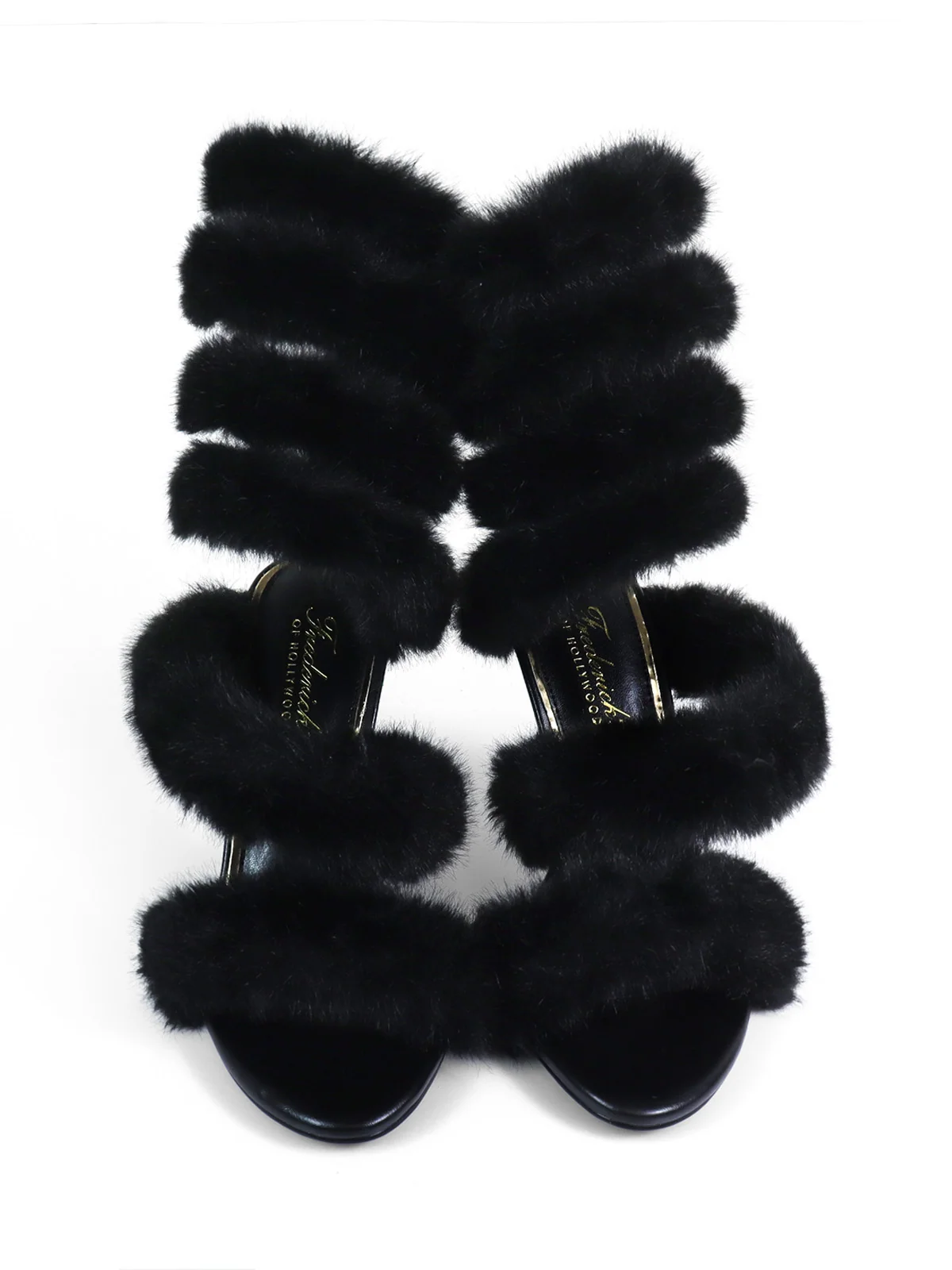 Allure Fluffy Stiletto Sandal 黑色