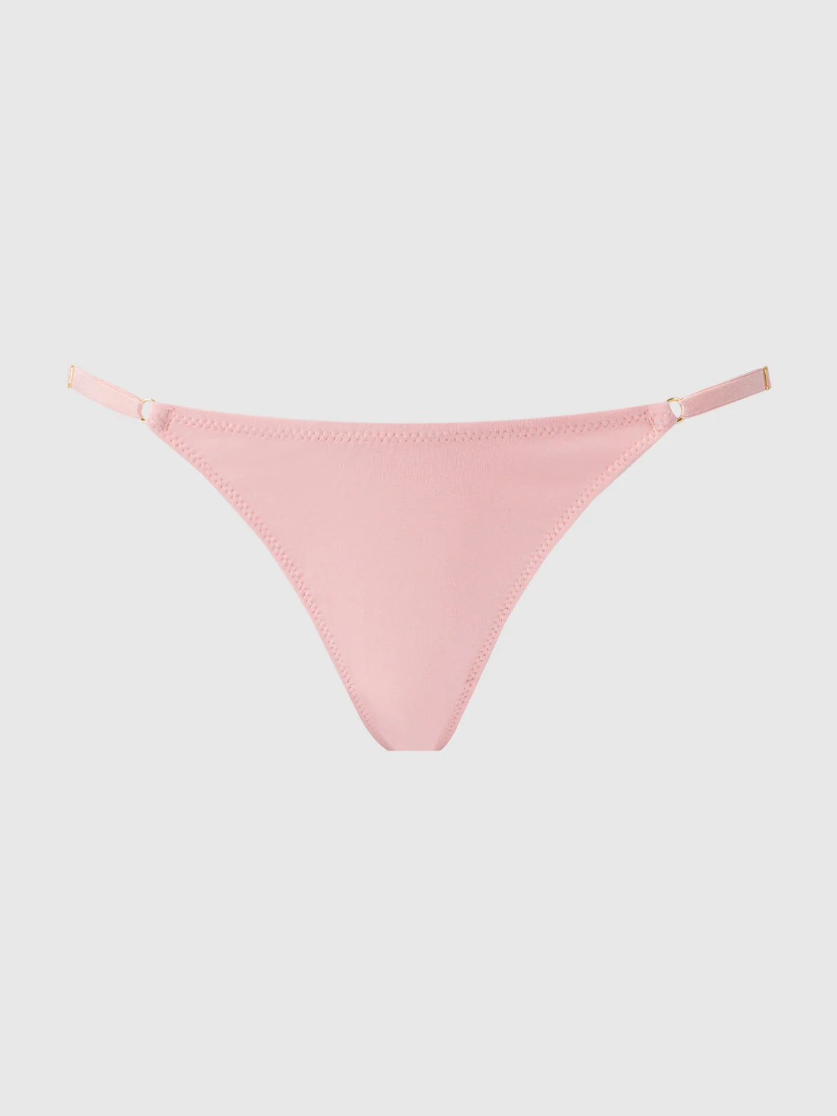 Bailey Stretch Cotton Thong in Light Pink