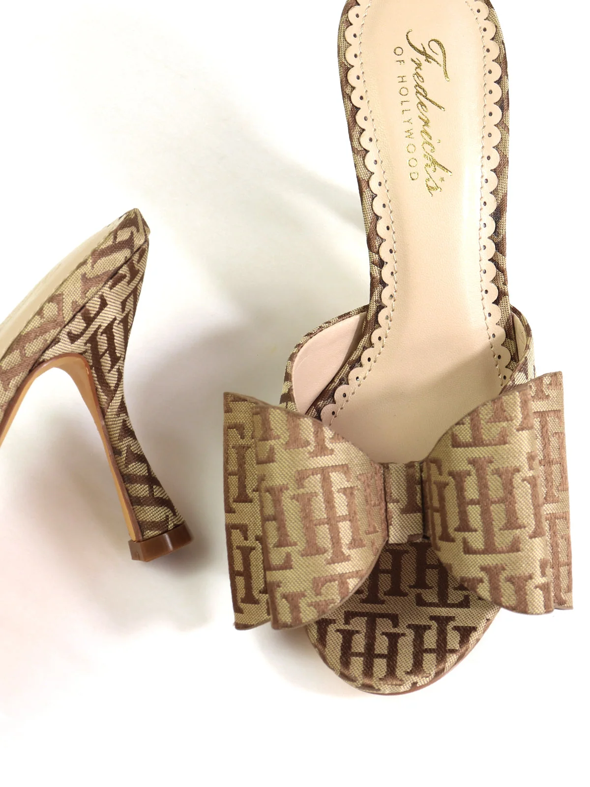 Nana Open-Toe Bow Mule with Sleek Kitten Heel