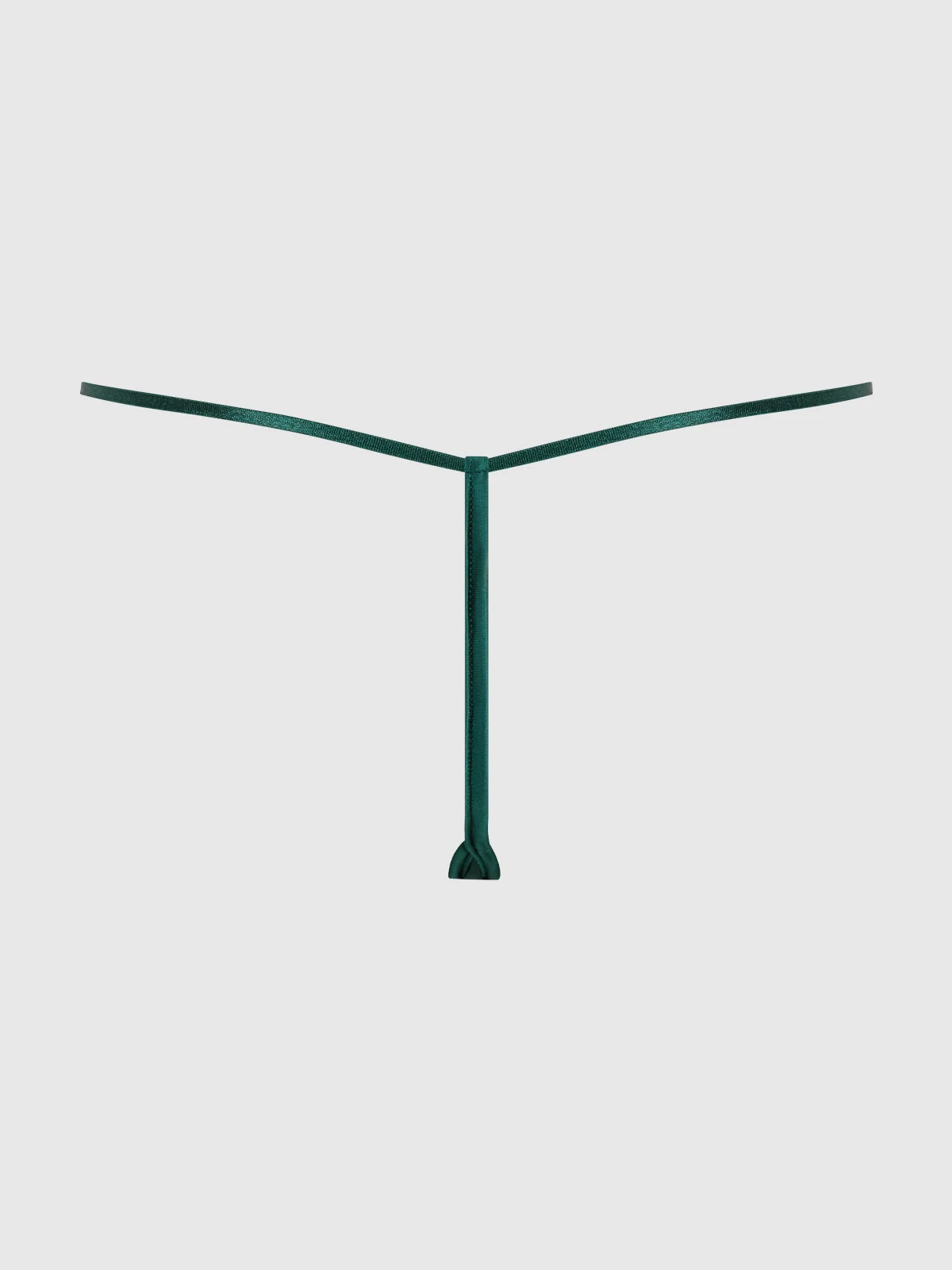 Emery Liquid Satin and Chain G-String in Emerald
