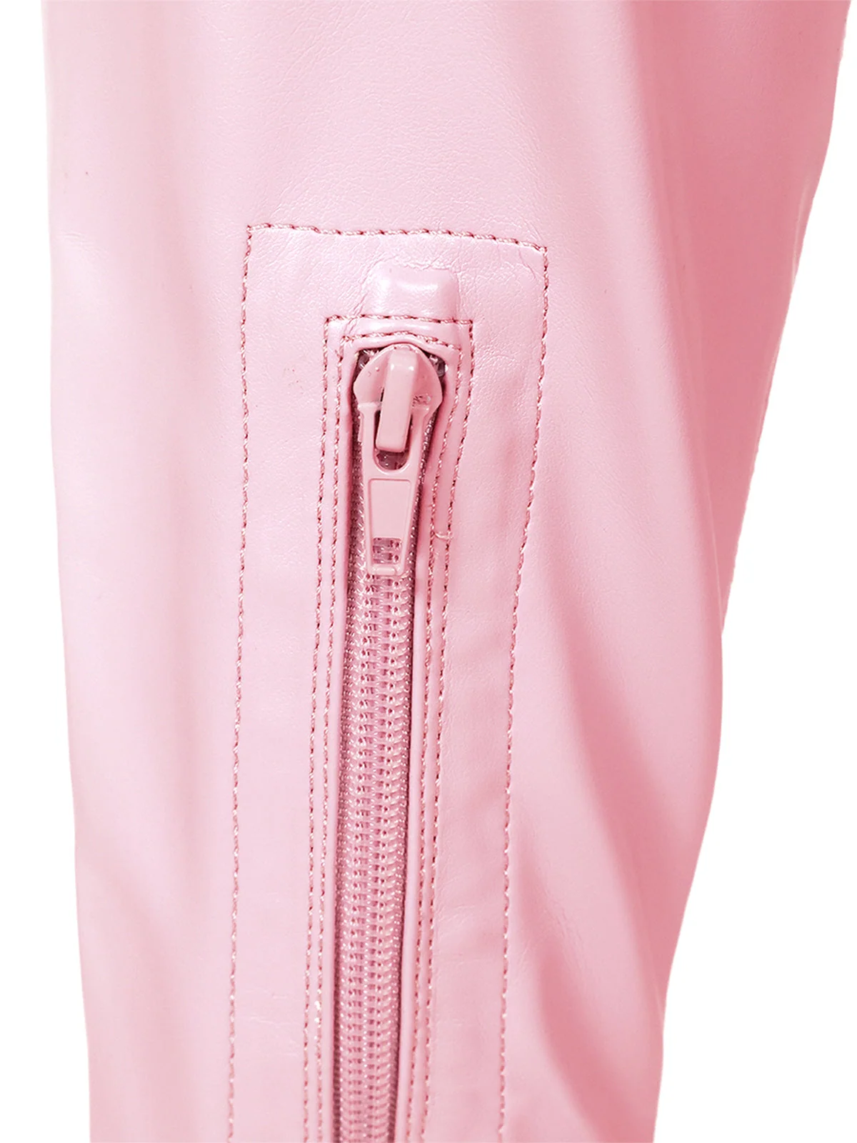Gisele Stretchy Over-the-Knee Heeled Boots in Pink