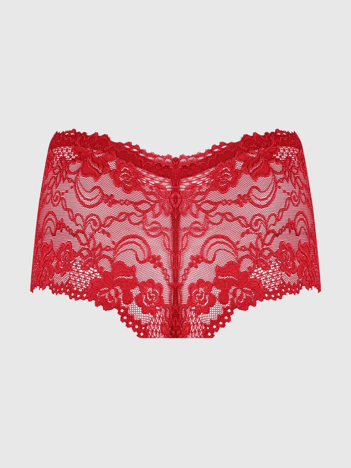 Kirsten 蕾丝蜜桃裤 Haute Red