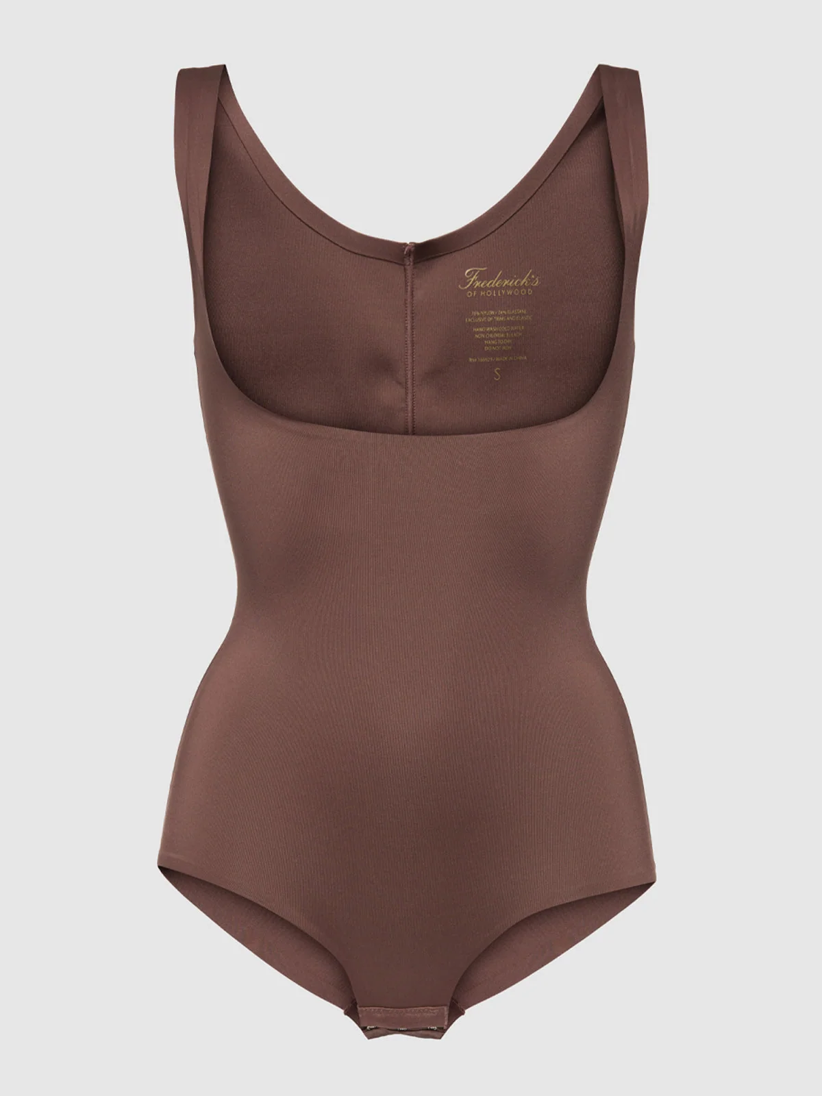 Hollywood Shape Sculpting Open Bust Bodysuit in Chocolate