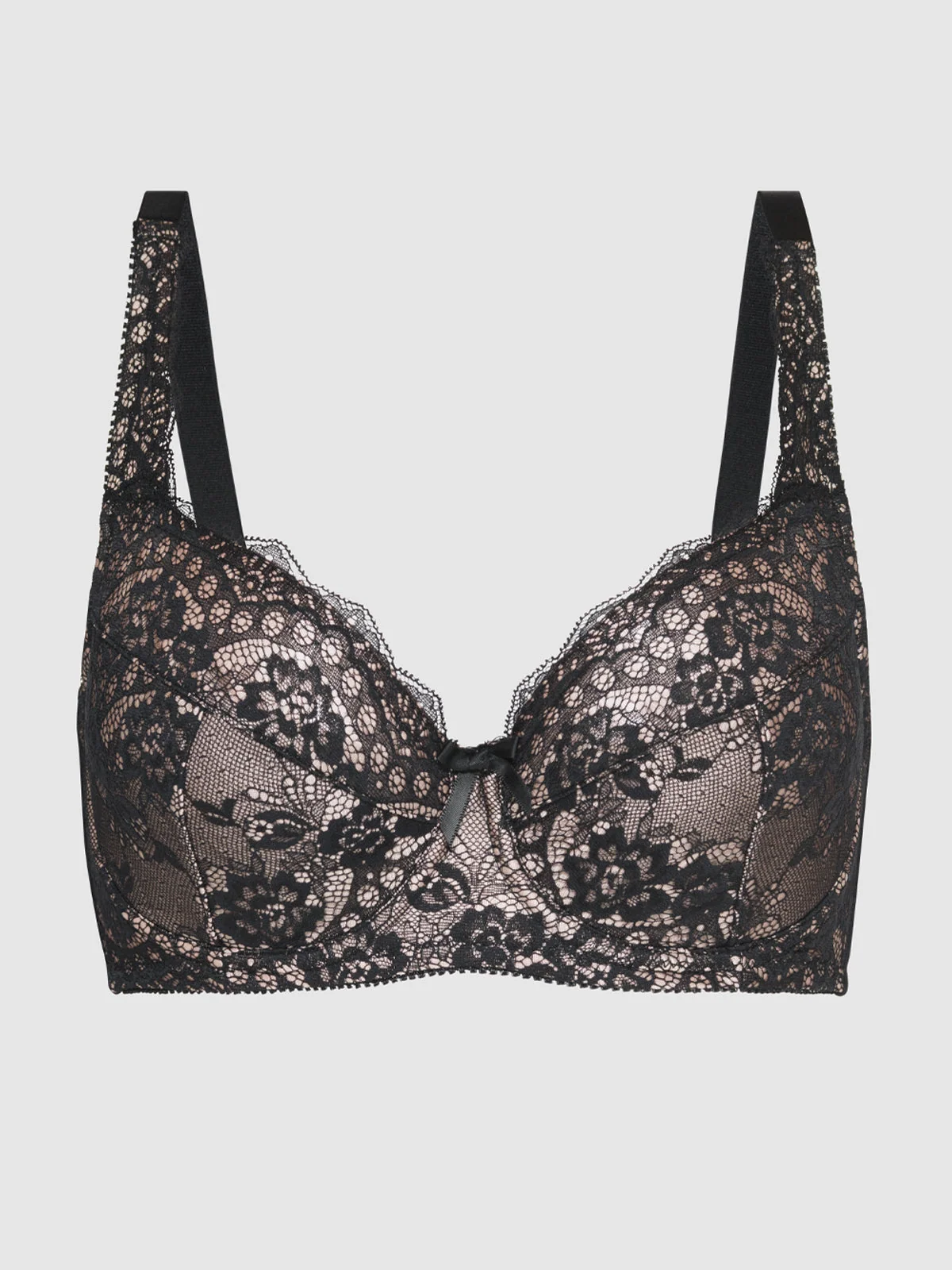 Voluptuous Full Figure Push Up Bra in Contrasting Colors