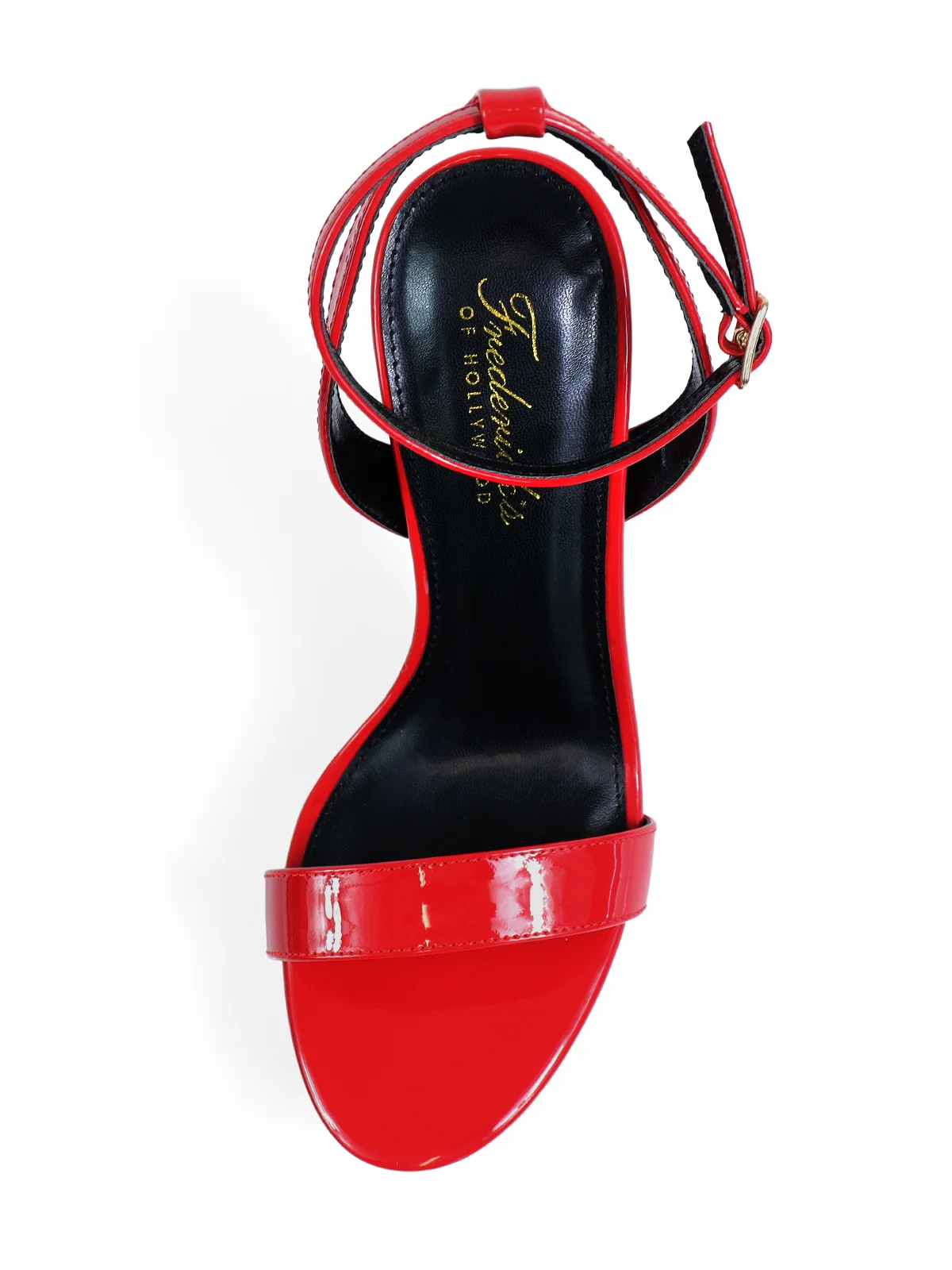 Cupid Strap Platform Heels in Red