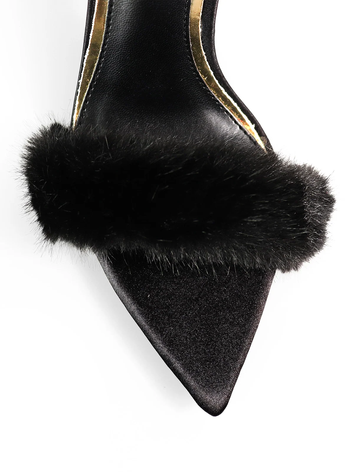 Aileen Pointed Toe Heel in Black by Frederick's of Hollywood