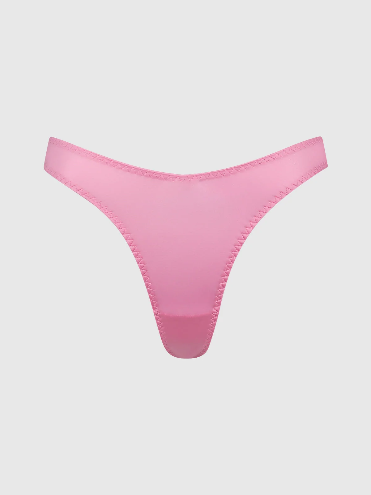 Neev Oil Slick Scoop Thong in Bubblegum Pink