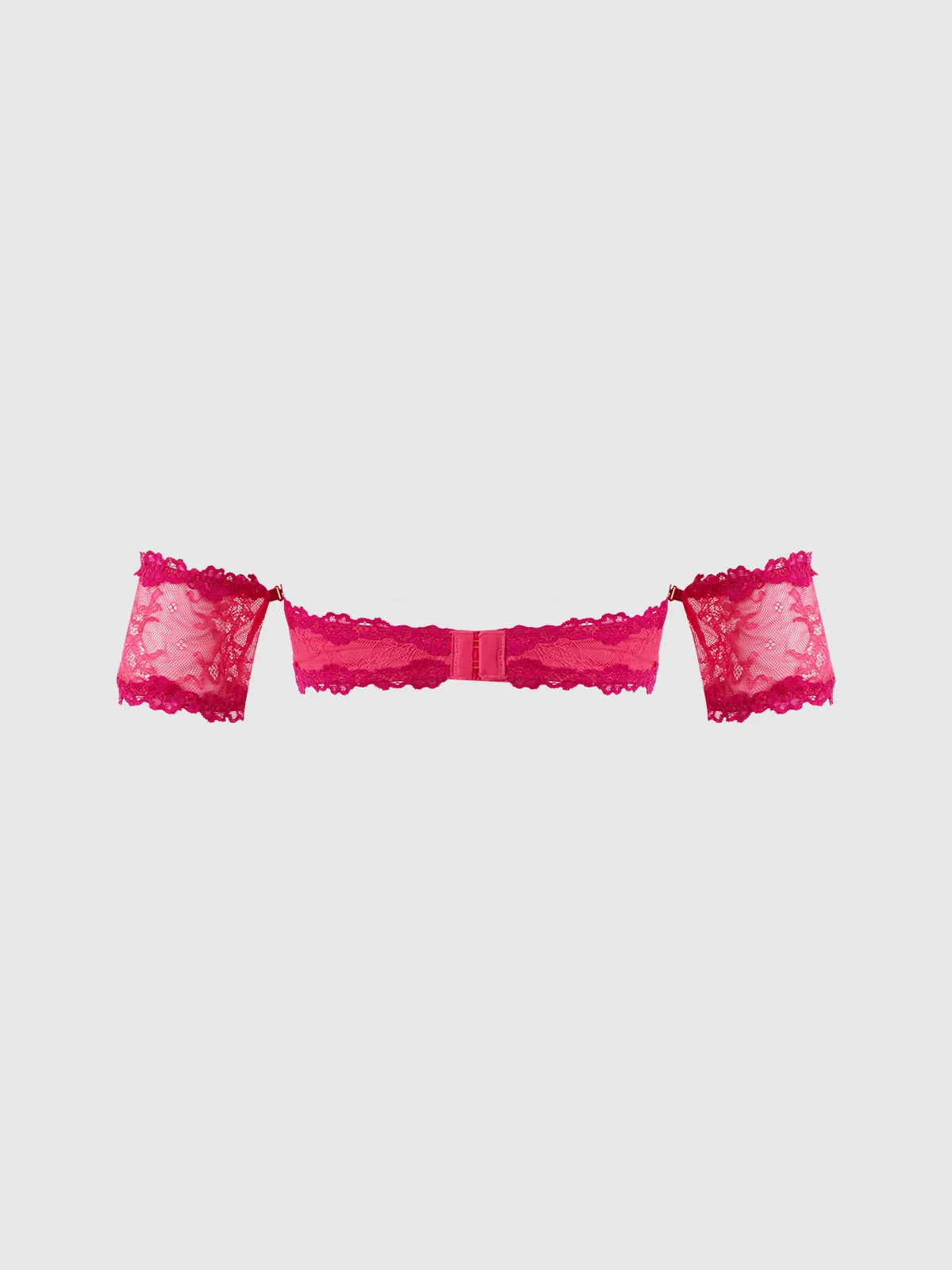 Pia Lace Strapless Bra With Removable Sleeves in Purple Fuchsia
