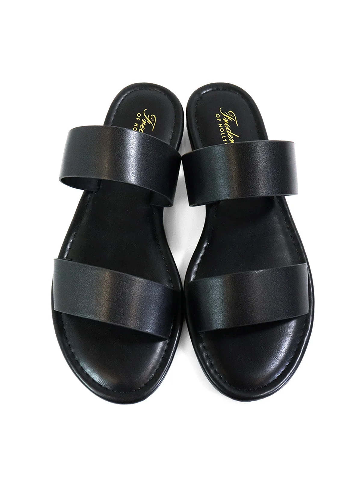 Janelle Double Band Flat Sandal by Frederick's of Hollywood