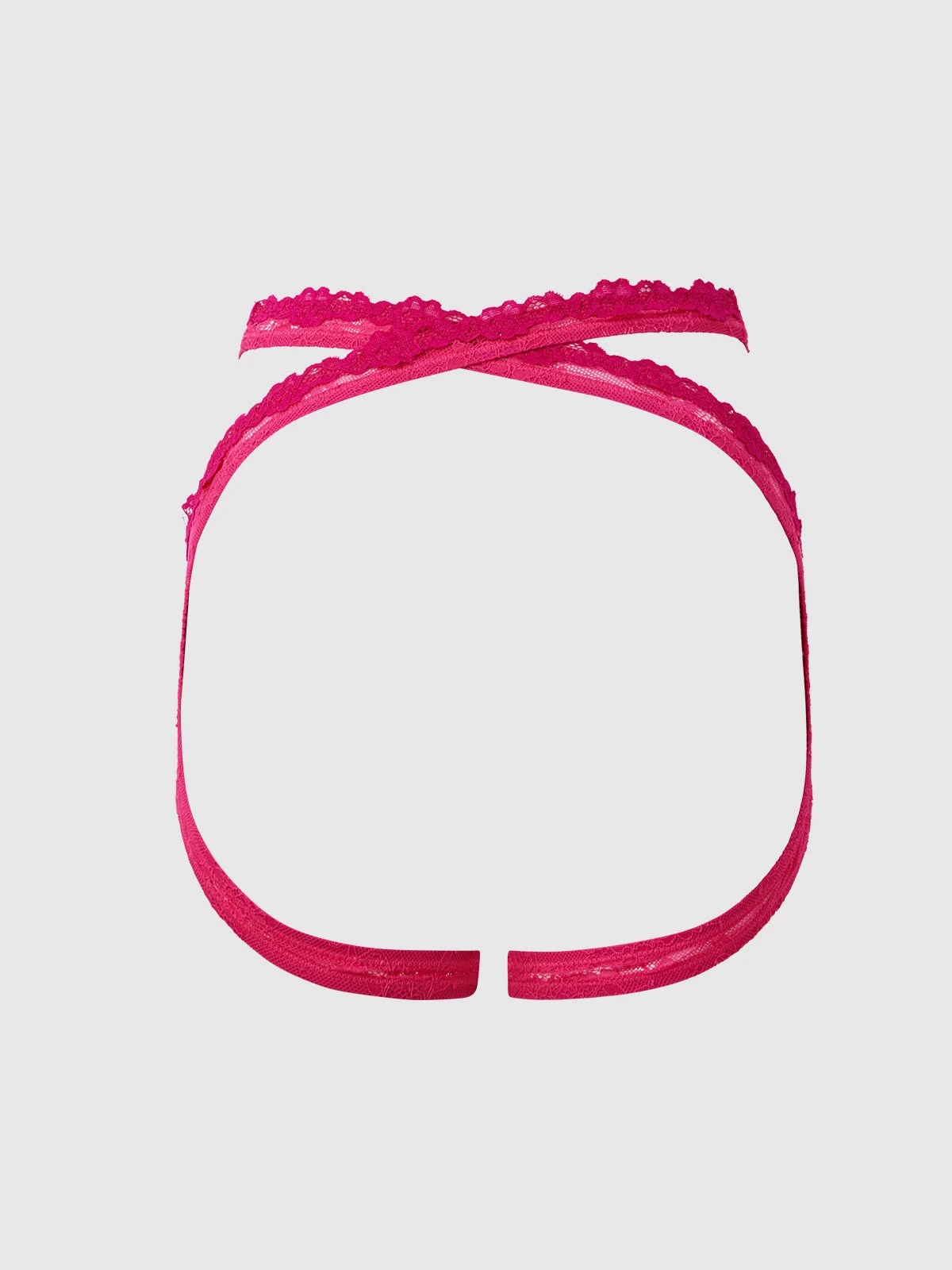 Pia Lace Wrap 吊袜带，Purple Fuchsia