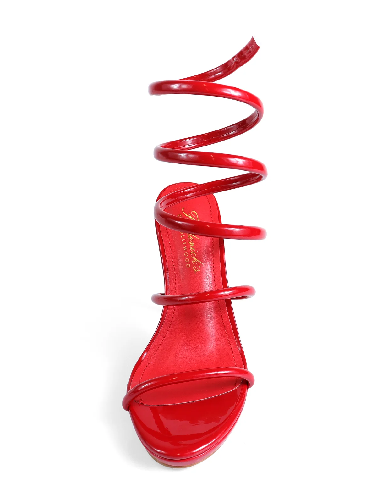 Sabine Round Toe Heel in Red from Frederick's of Hollywood