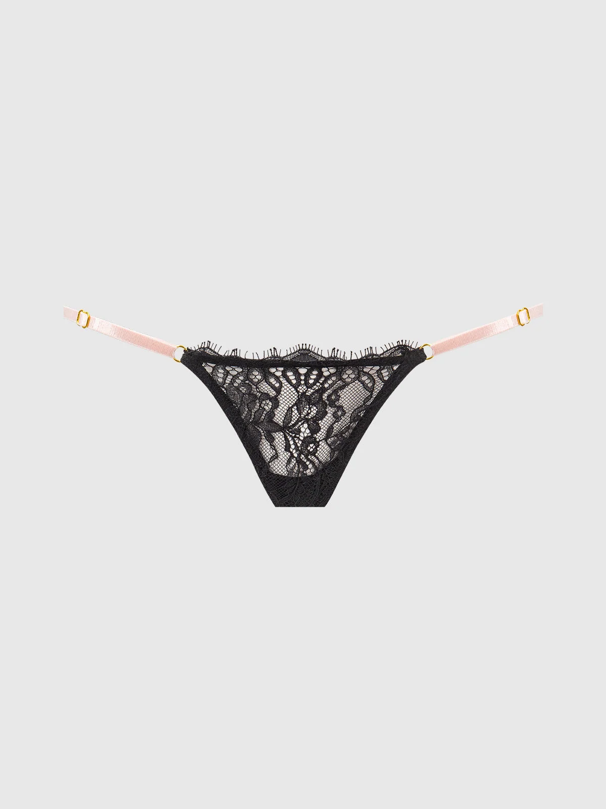 Rising Star Lace & Liquid Satin Mini G-String