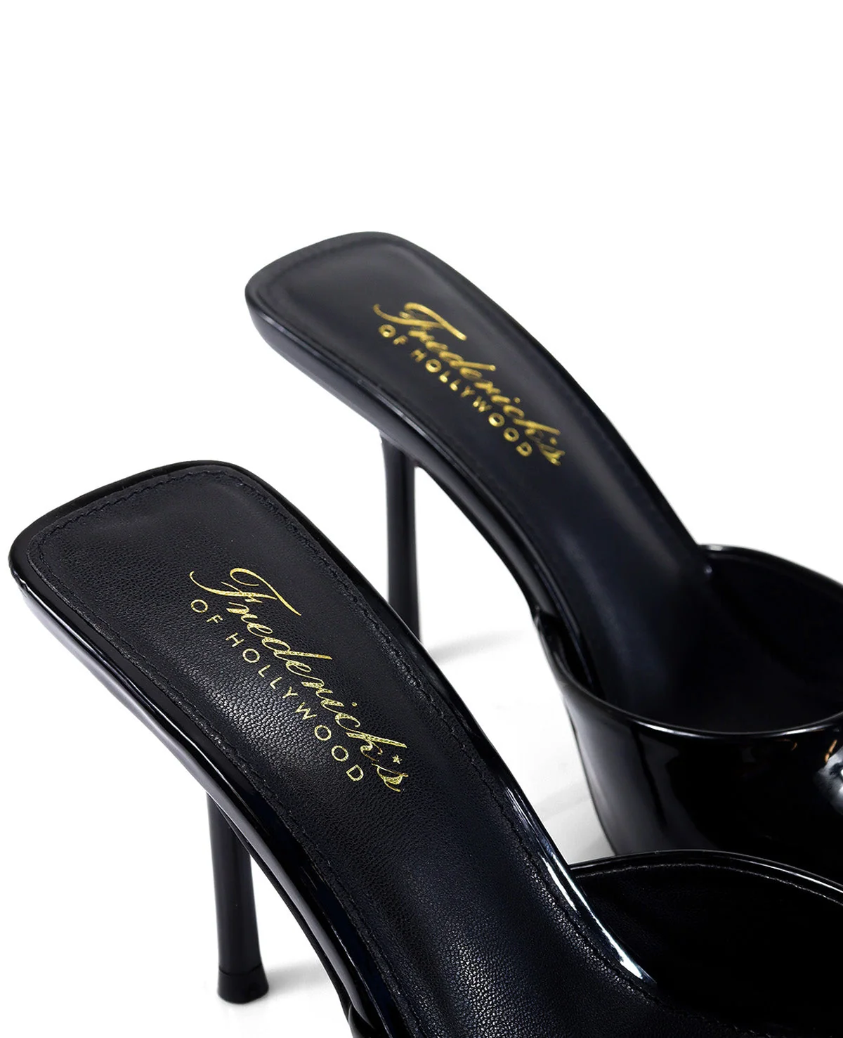 Shanya Mule Peep Toe Heels in Black