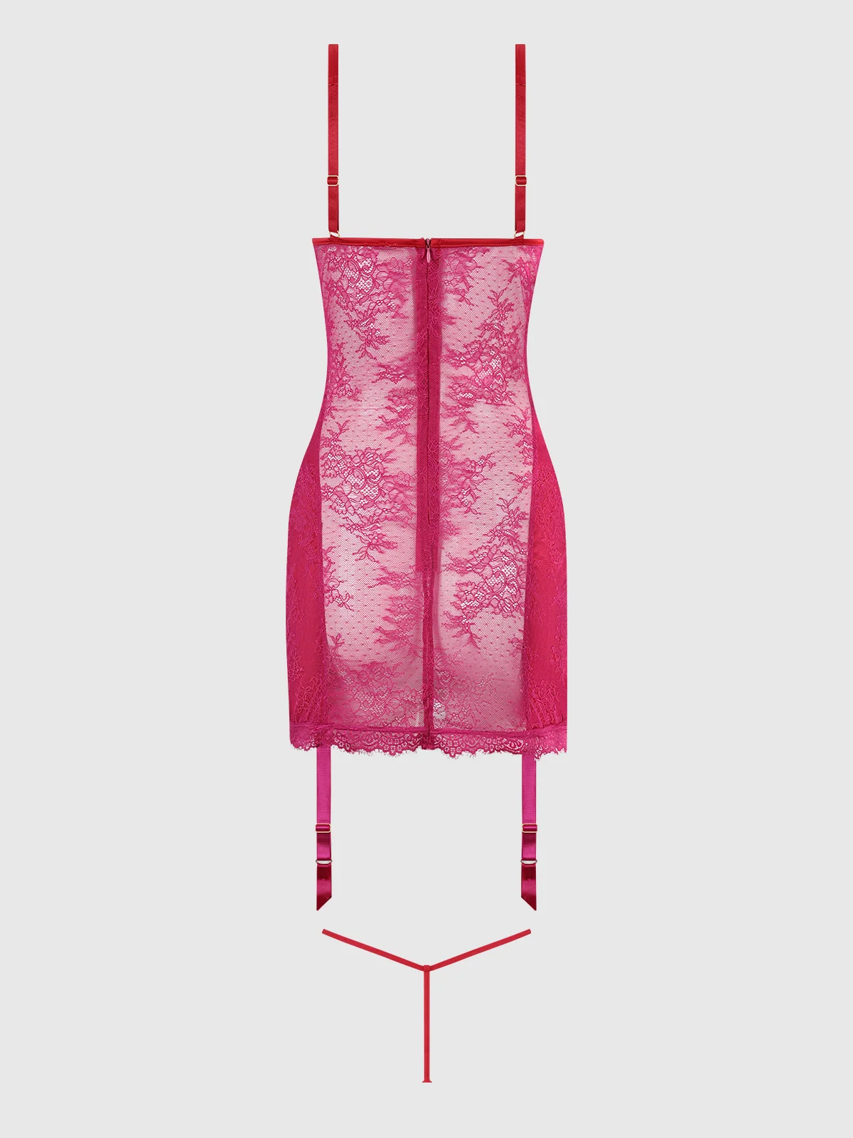 Rosalind Satin & Lace Underwire Chemise