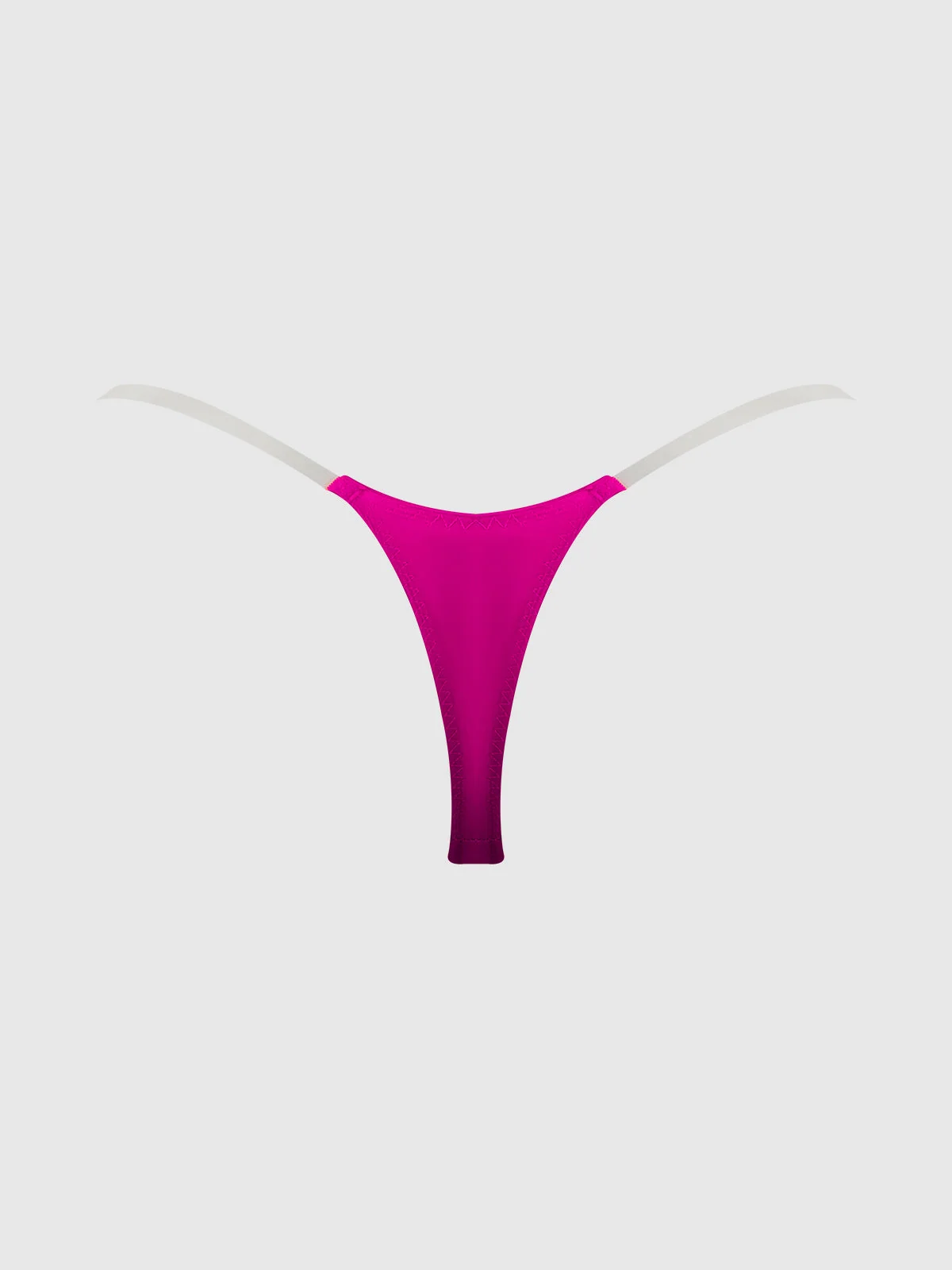 Petra Satin Thong with Slider Sides in Fuschia