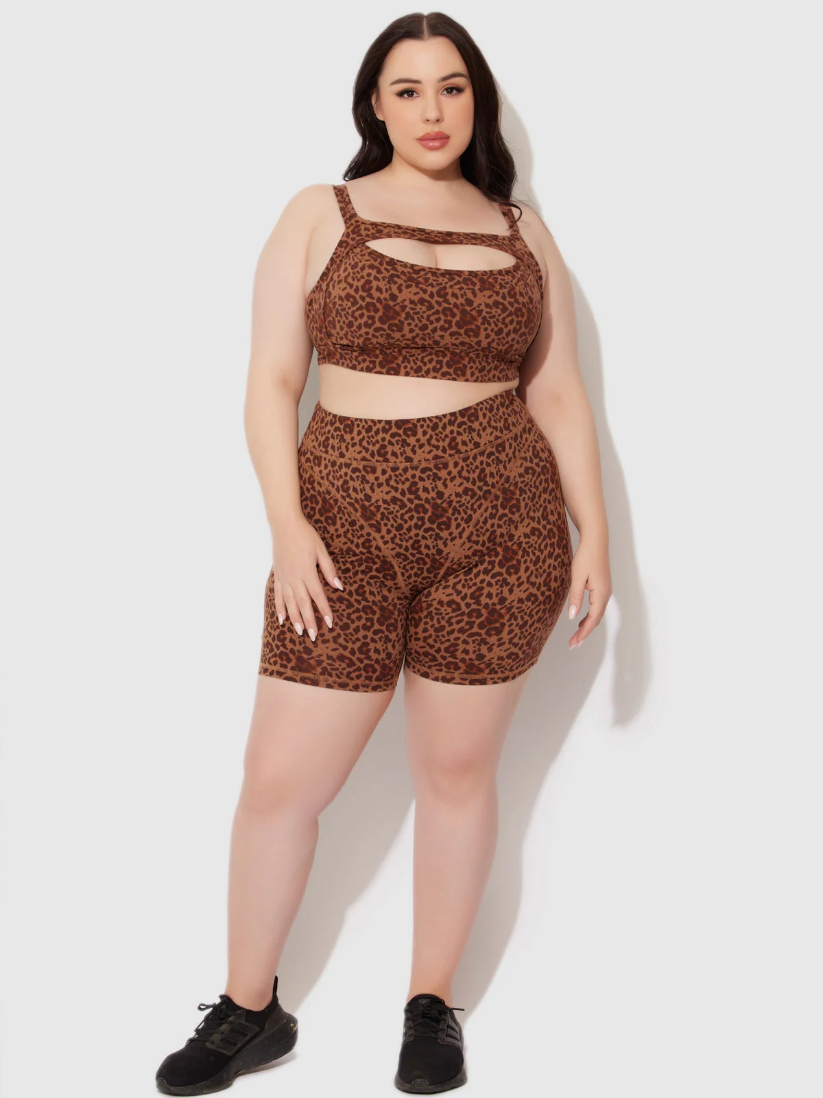 Active Bike Short in Leopard Print for Everyday Wear