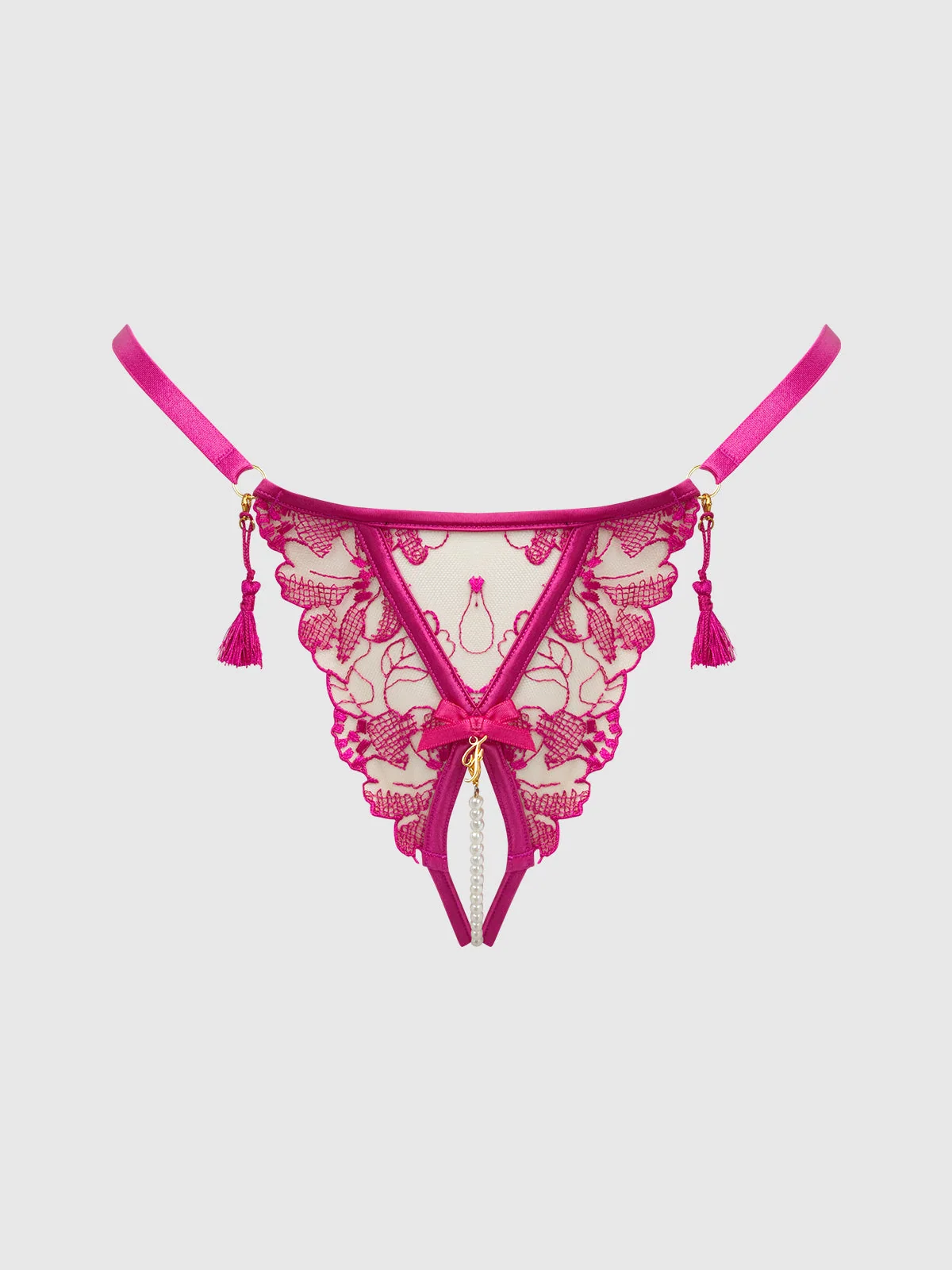 Venus Lace Crotchless and Pearl G-String by Frederick's of Hollywood