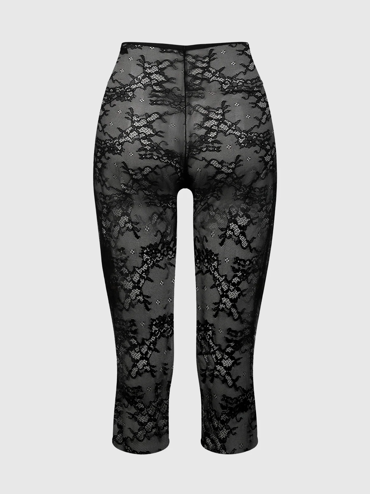 Pia Lace Capri Legging Tights for Layered Lingerie Looks