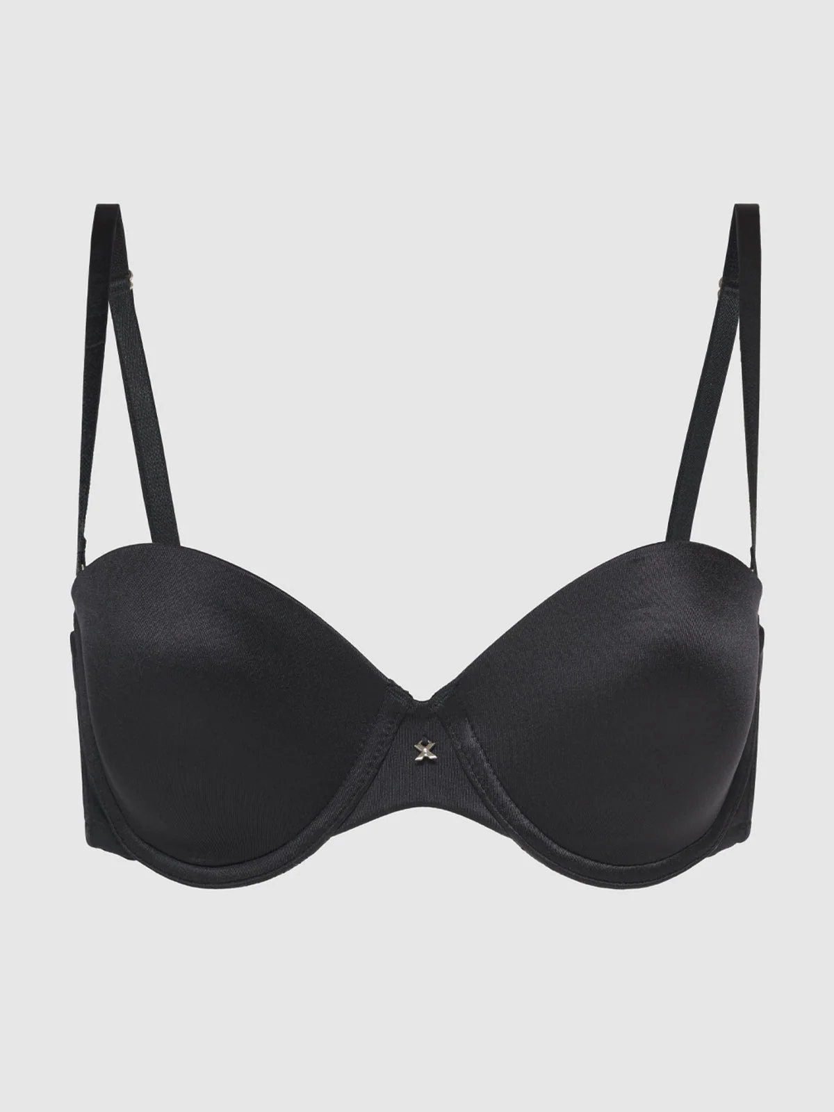 Hollywood Exxtreme Push Up Strapless Bra in Black