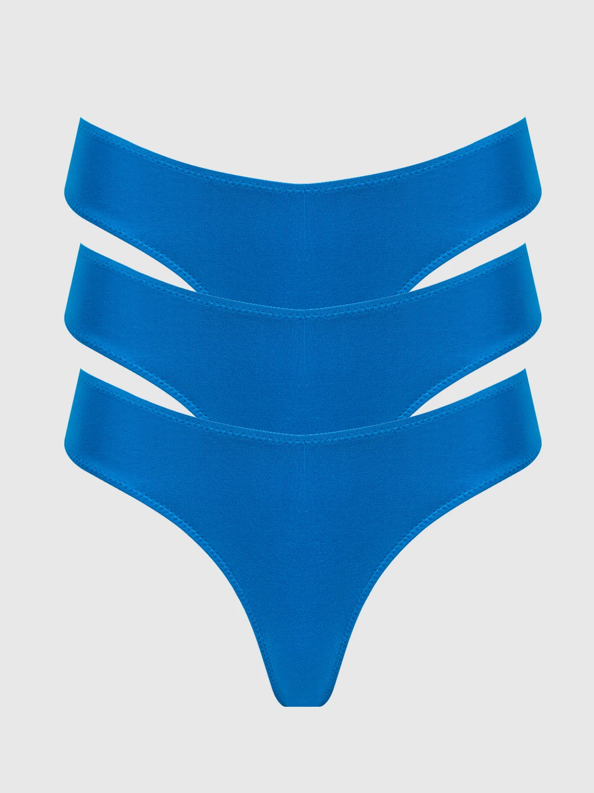 Bailey Stretch Cotton Tanga Cobalt Blue 3 Pack
