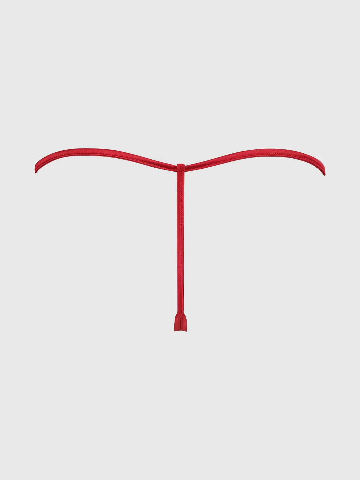 Rosalind Lace & Satin Crotchless G-String in Crimson Red Raspberry