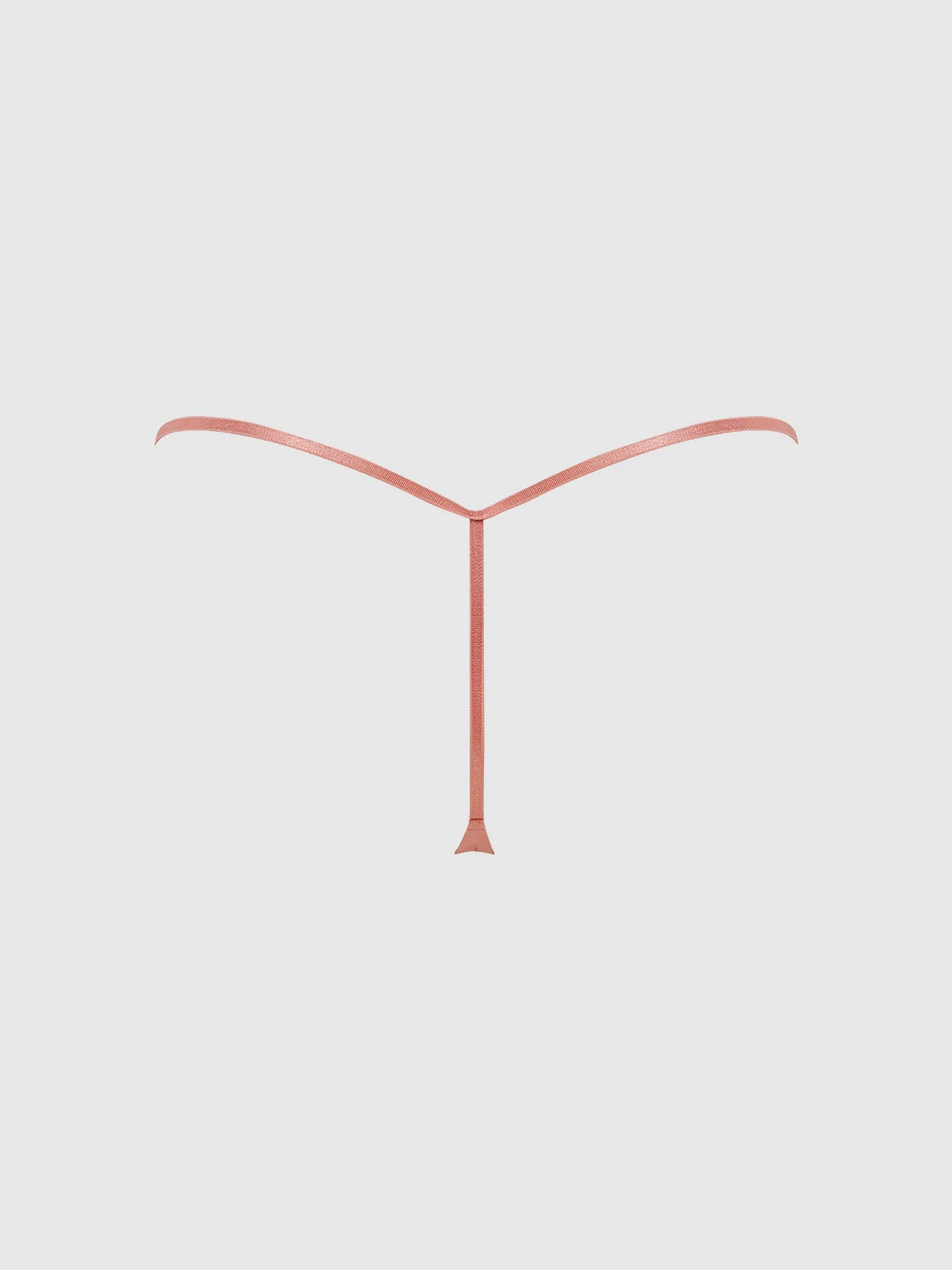 Lexi Liquid Satin G-String in Brick Dust