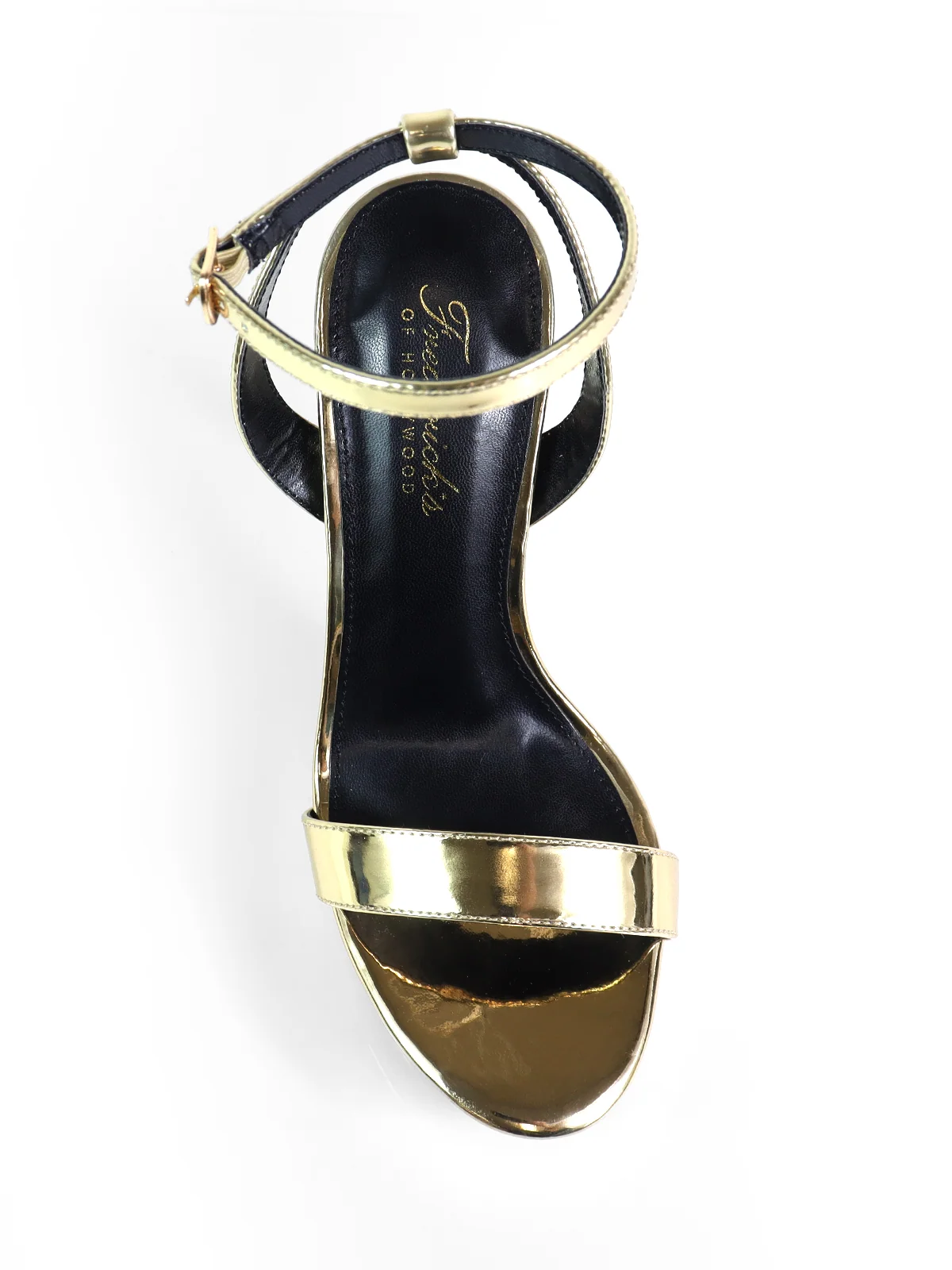 Cupid Strap Platform Heels in Gold