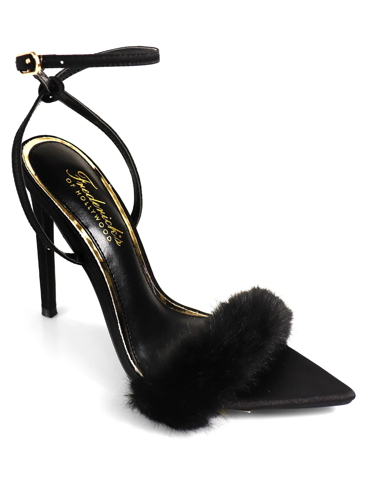 Aileen Pointed Toe Heel in Black by Frederick's of Hollywood