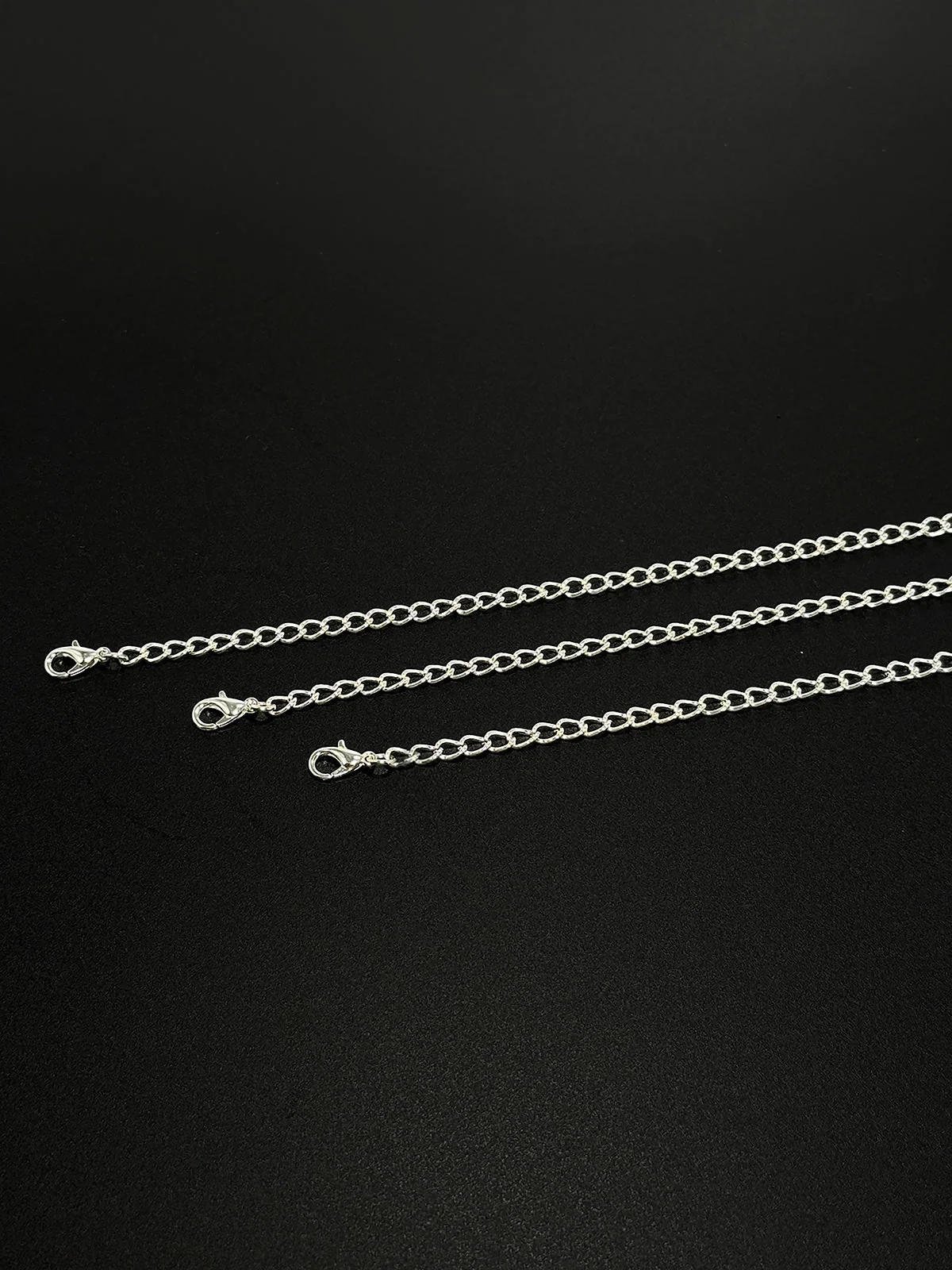 Ziggy Chain Extender 10" 3-Pack in Silver for a Custom Fit