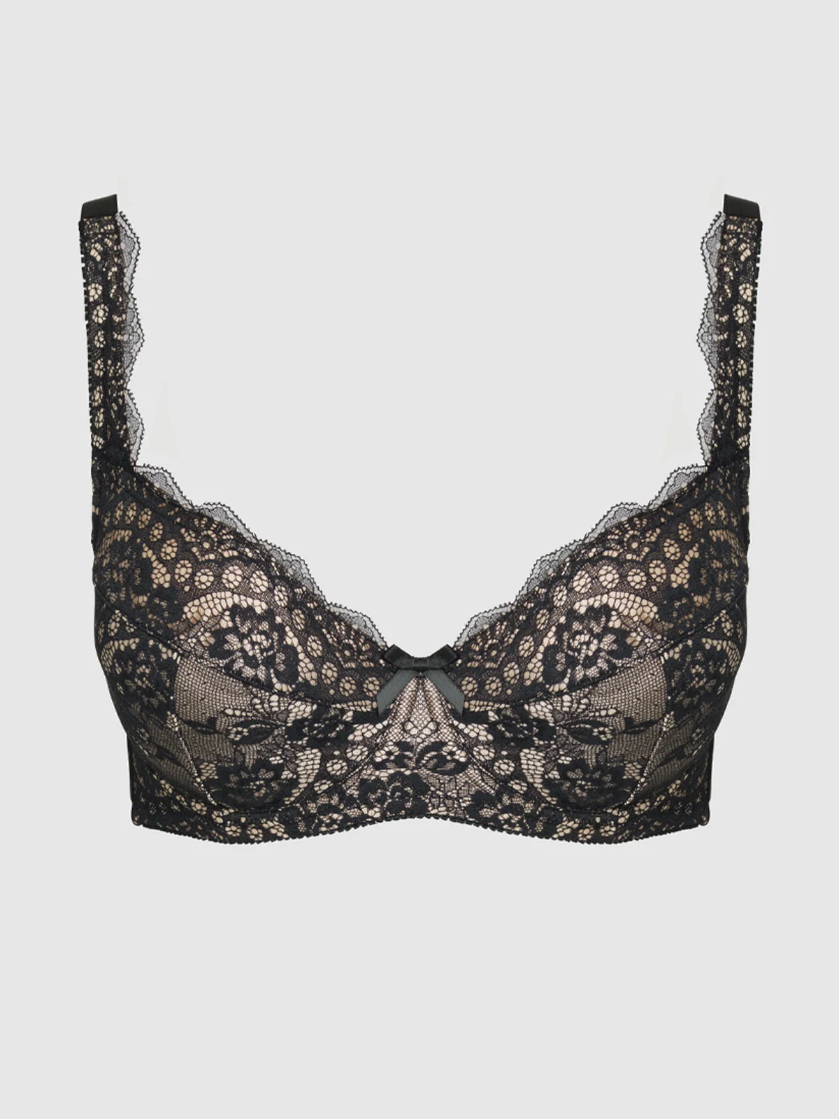 Voluptuous Full Figure Push Up Bra in Contrasting Colors