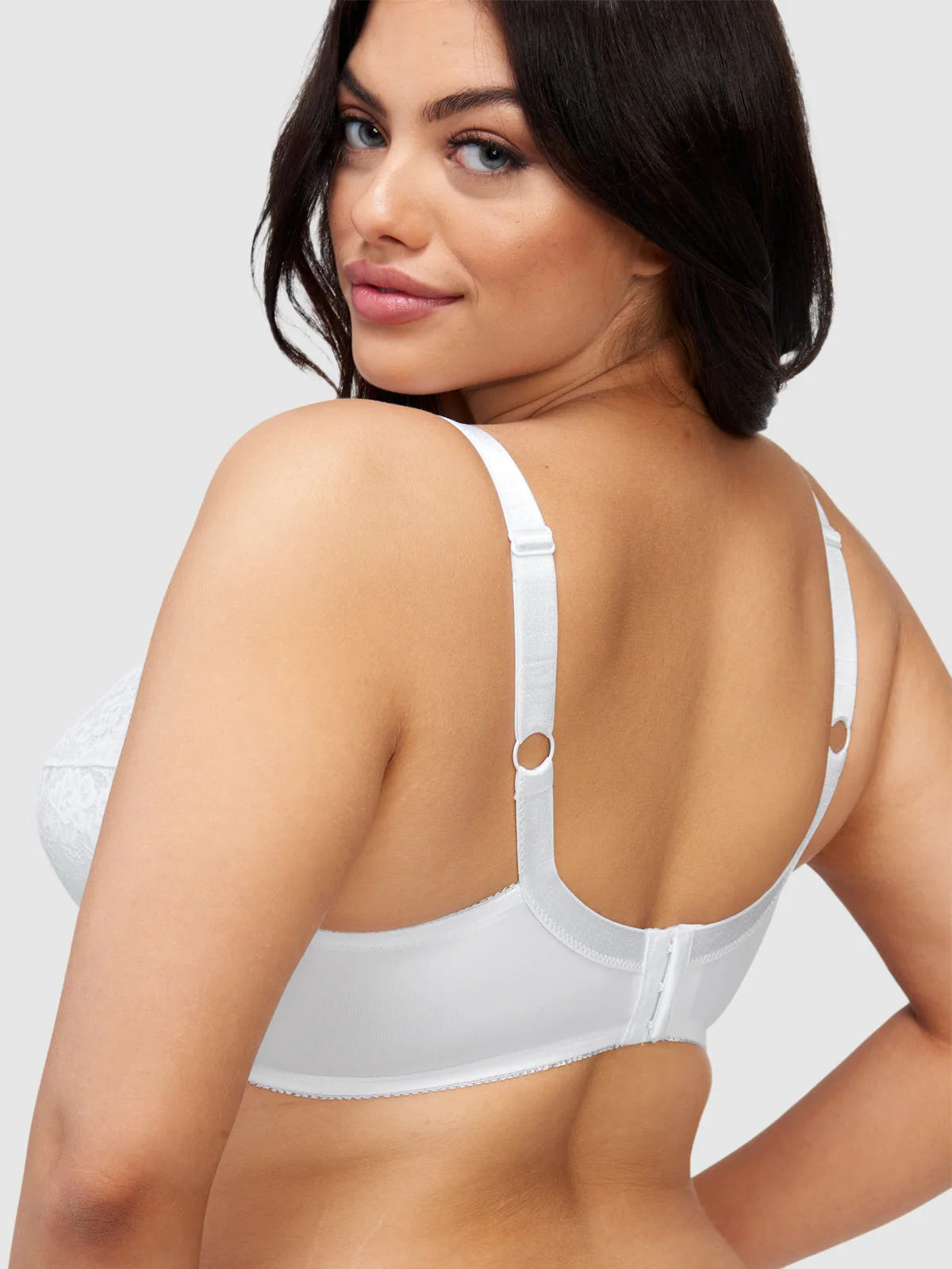 Voluptuous Full Figure Push Up Bra in White