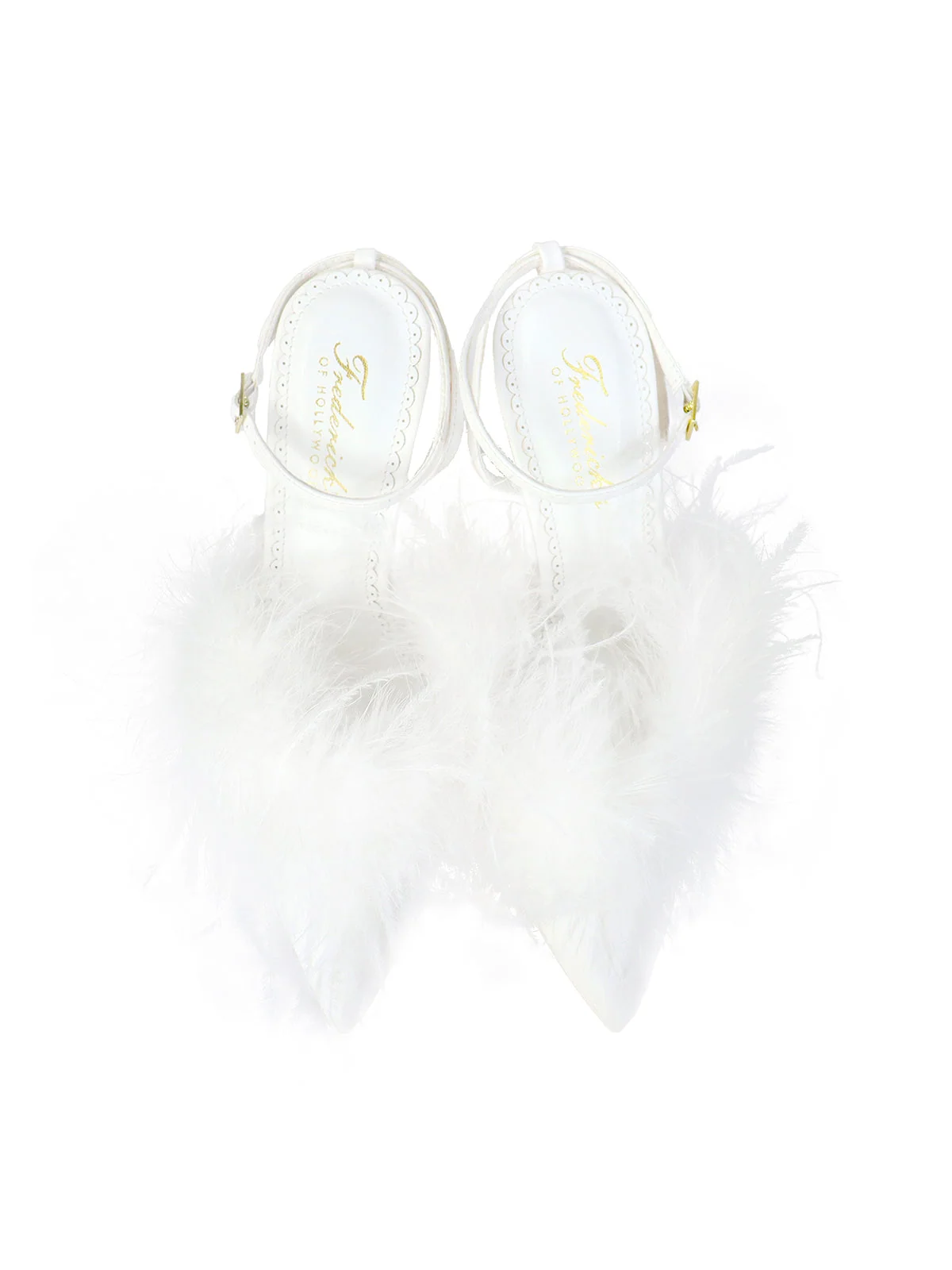 Valerie Feather Pump with Ostrich Feathers and Rhinestones